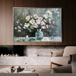 Floral Canvas Wall Art WAD743-F 90 x 60 cm / Stretched on hidden frame