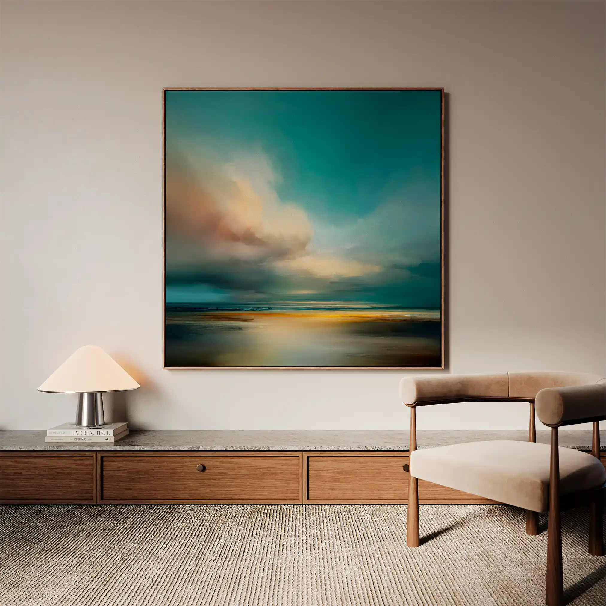 Abstract 744 Canvas Art 60 x 60 cm / Stretched on hidden frame