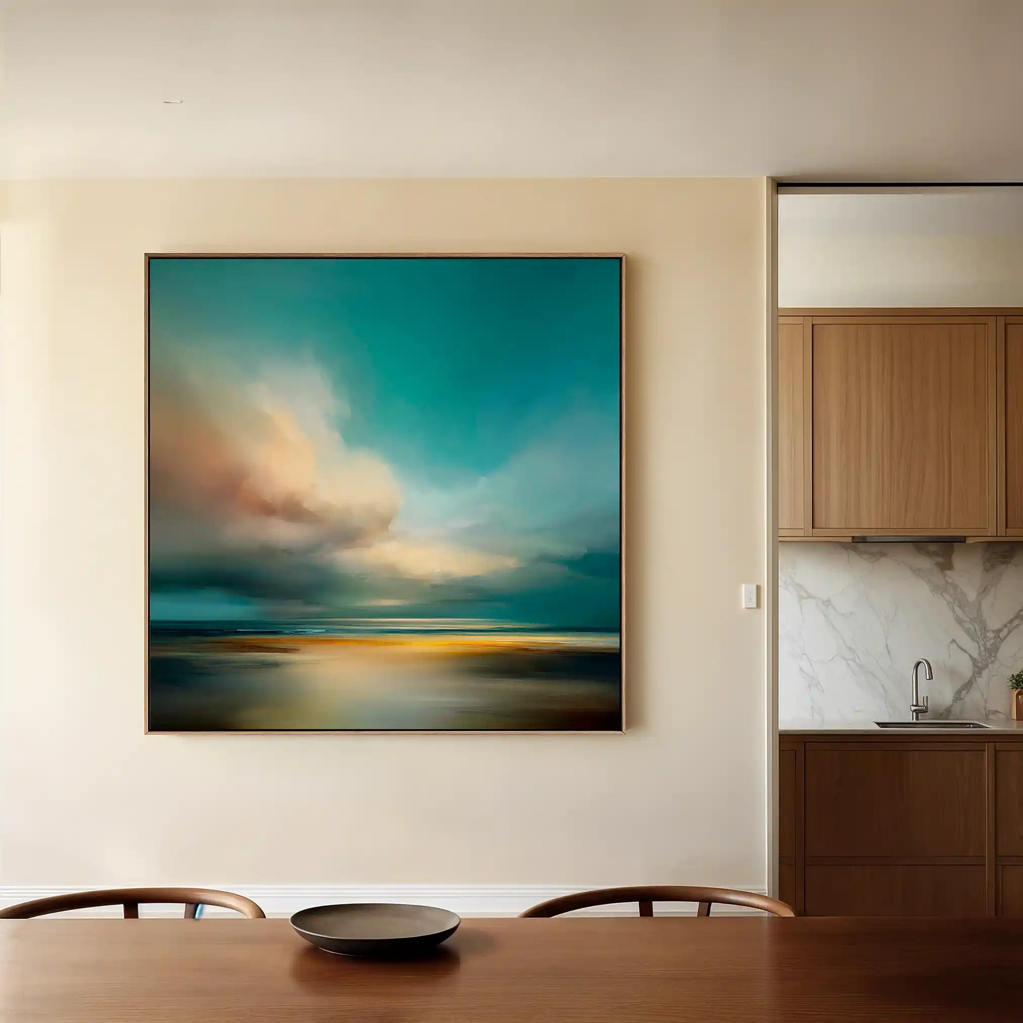 Abstract 744 Canvas Art 60 x 60 cm / Stretched on hidden frame