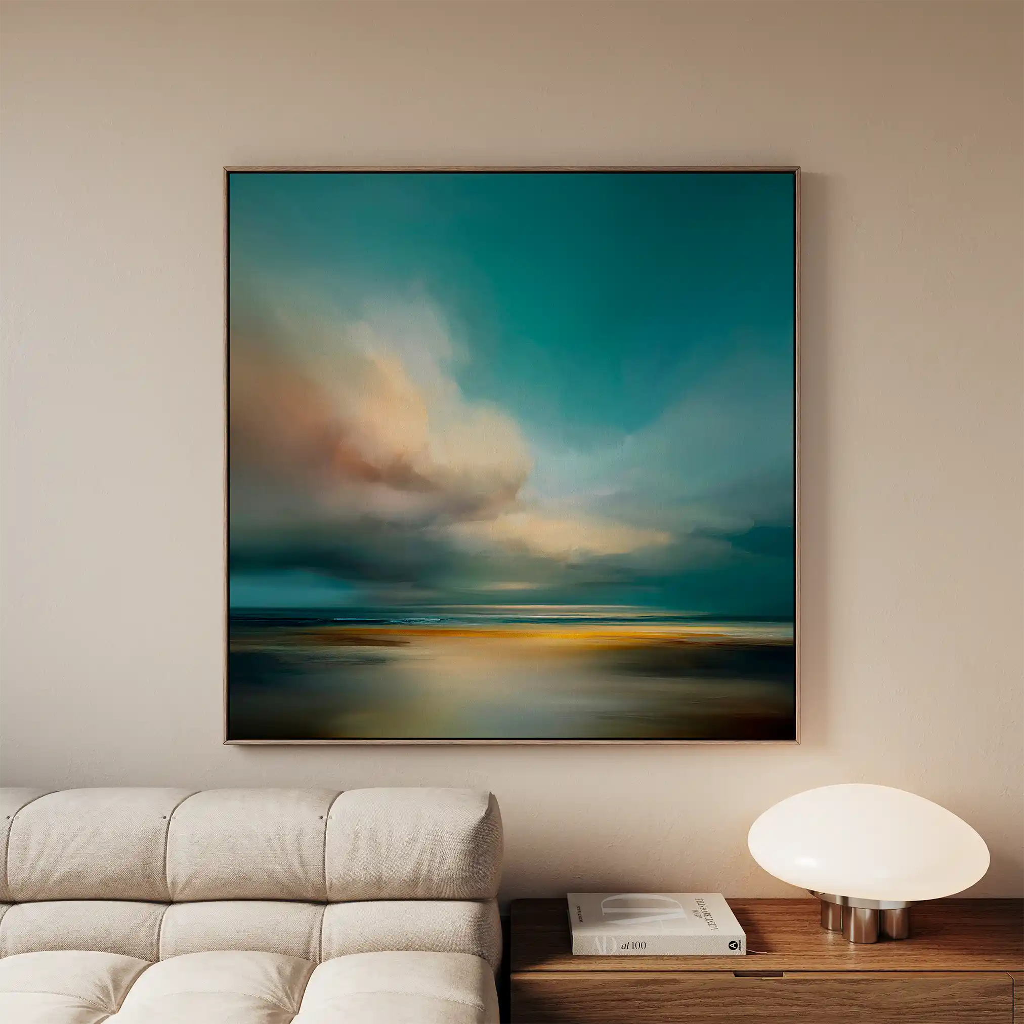 Abstract 744 Canvas Art 60 x 60 cm / Stretched on hidden frame