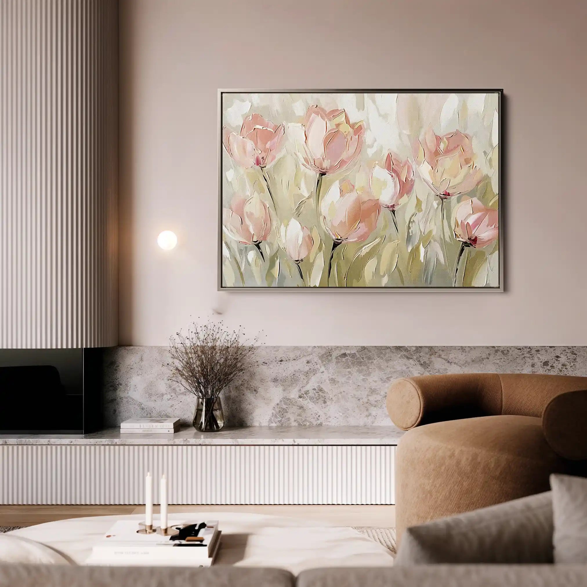 Floral Canvas Wall Art WAD745-F 90 x 60 cm / Stretched on hidden frame