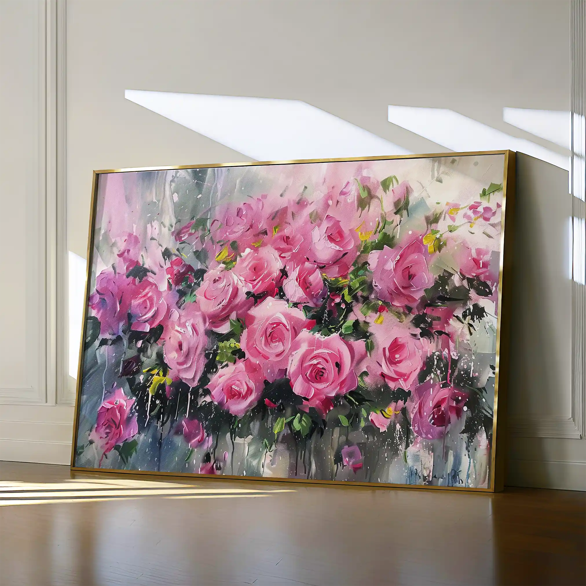 Floral Canvas Wall Art WAD746-F 90 x 60 cm / Stretched on hidden frame