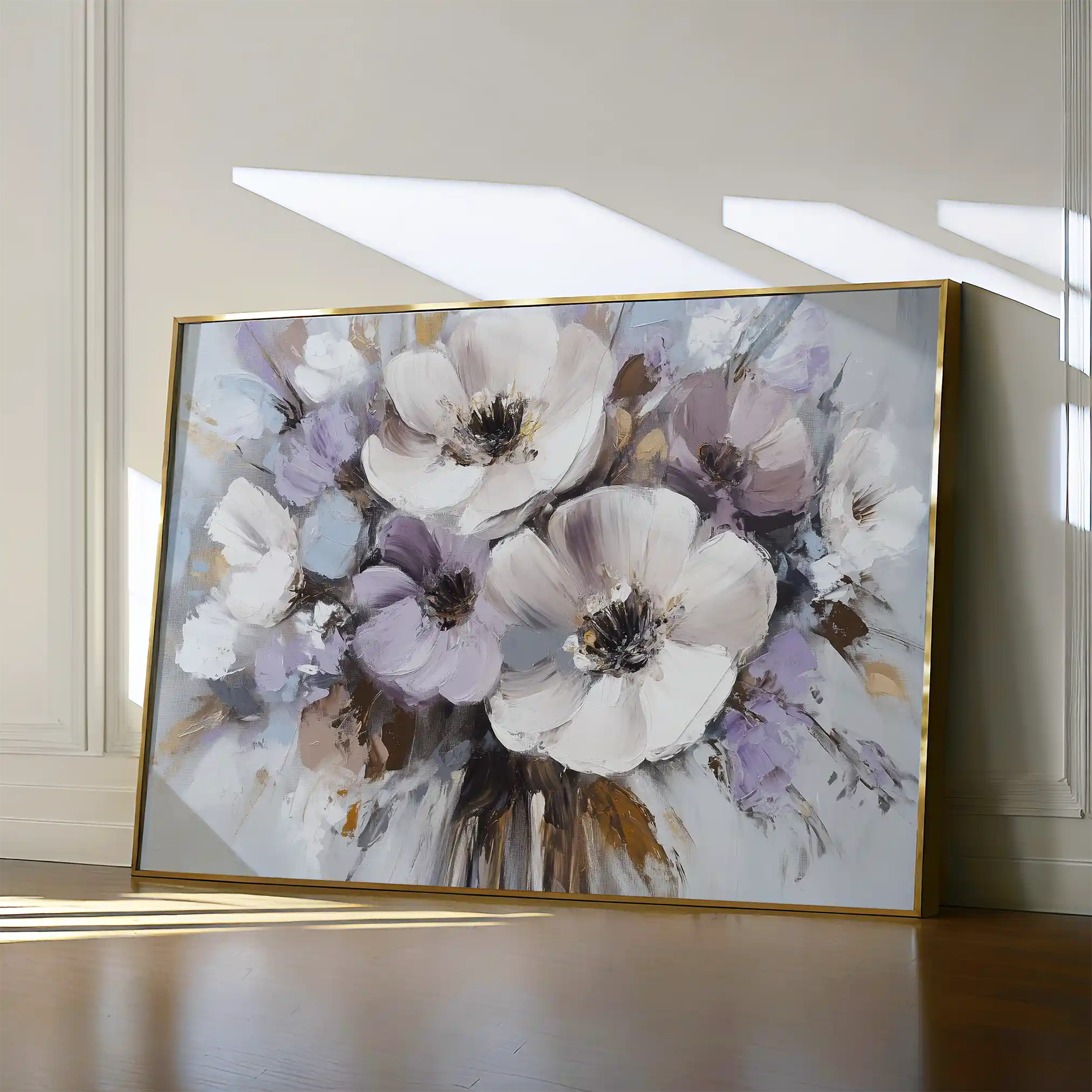 Floral Canvas Wall Art WAD749-F 90 x 60 cm / Stretched on hidden frame