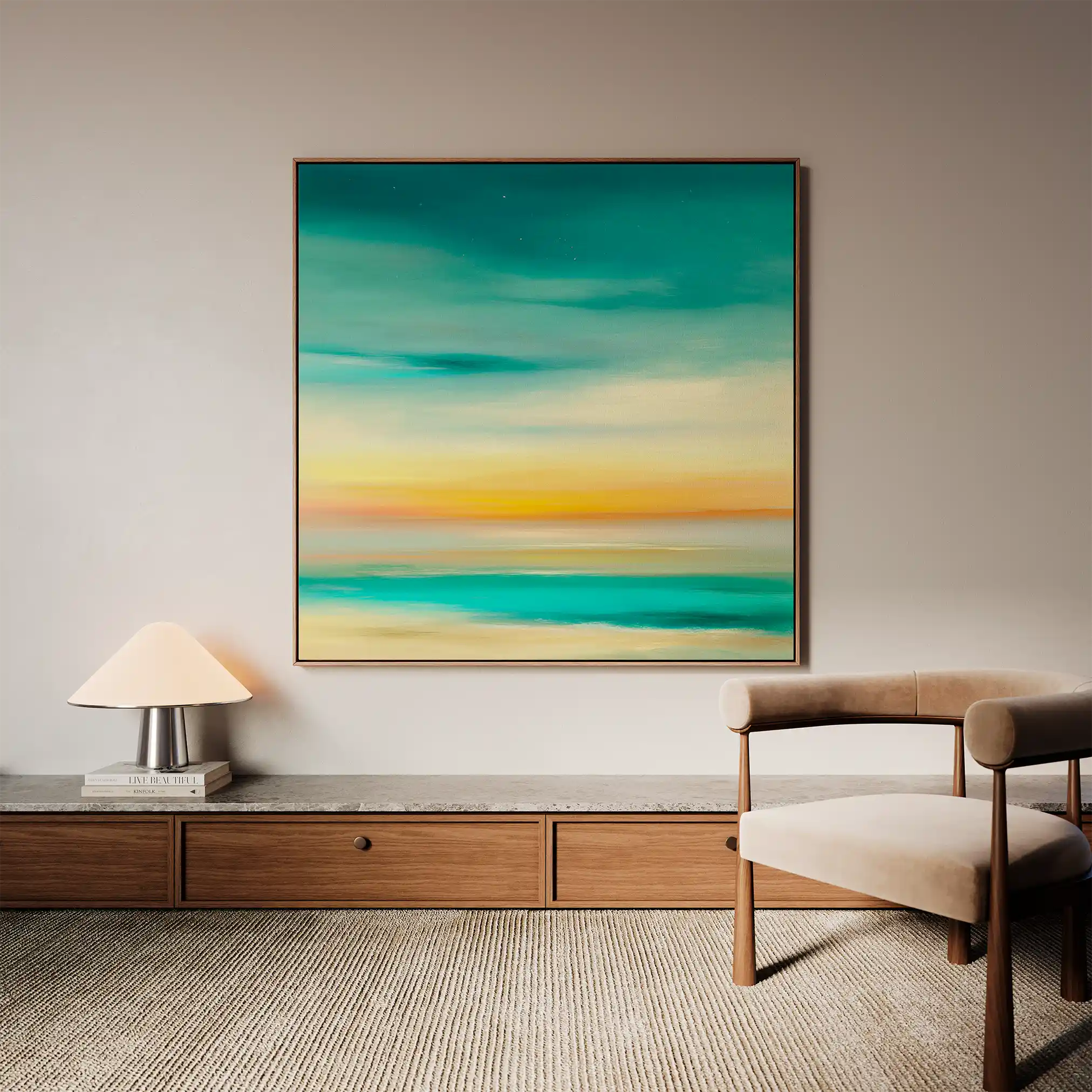 Abstract 750 Canvas Art 60 x 60 cm / Stretched on hidden frame