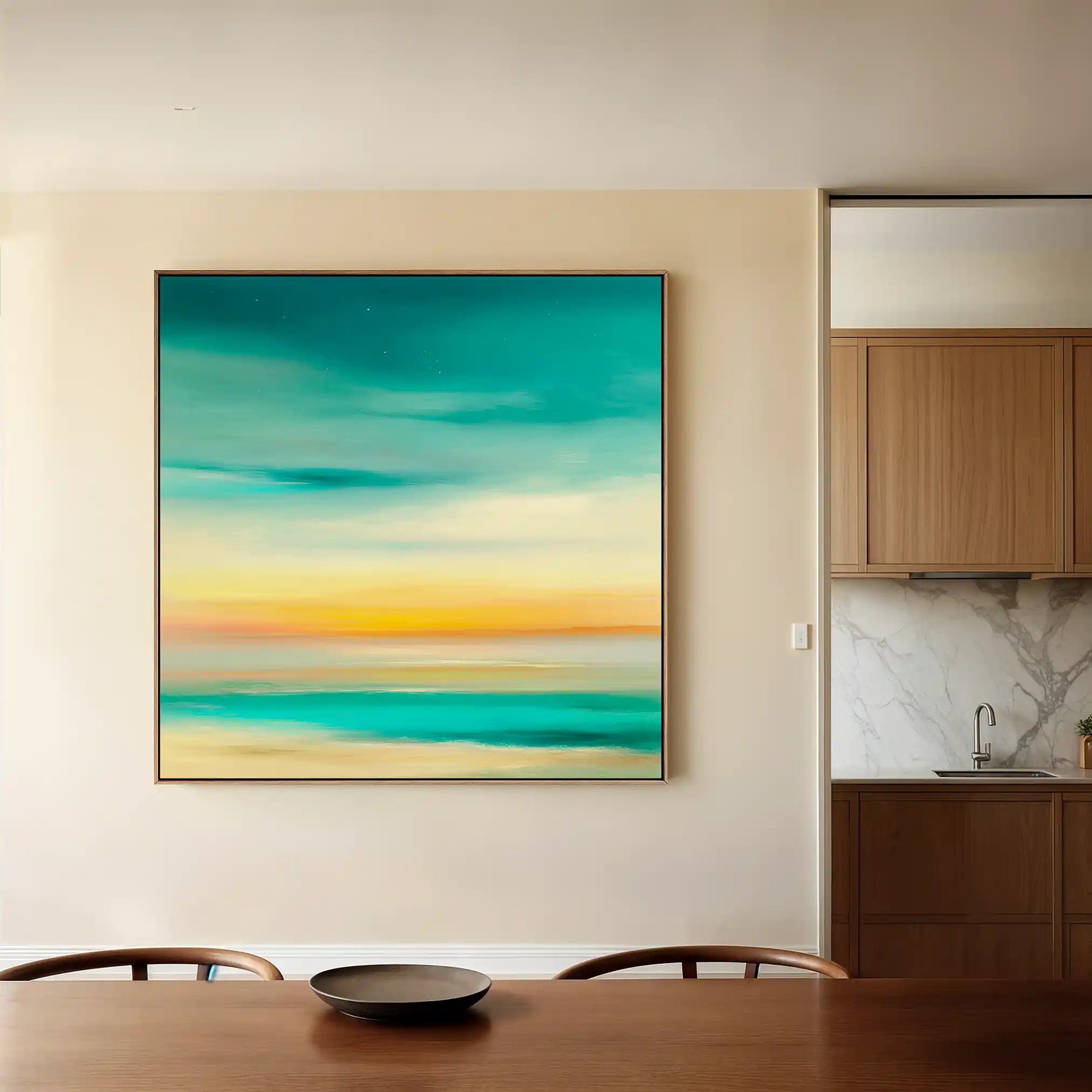 Abstract 750 Canvas Art 60 x 60 cm / Stretched on hidden frame