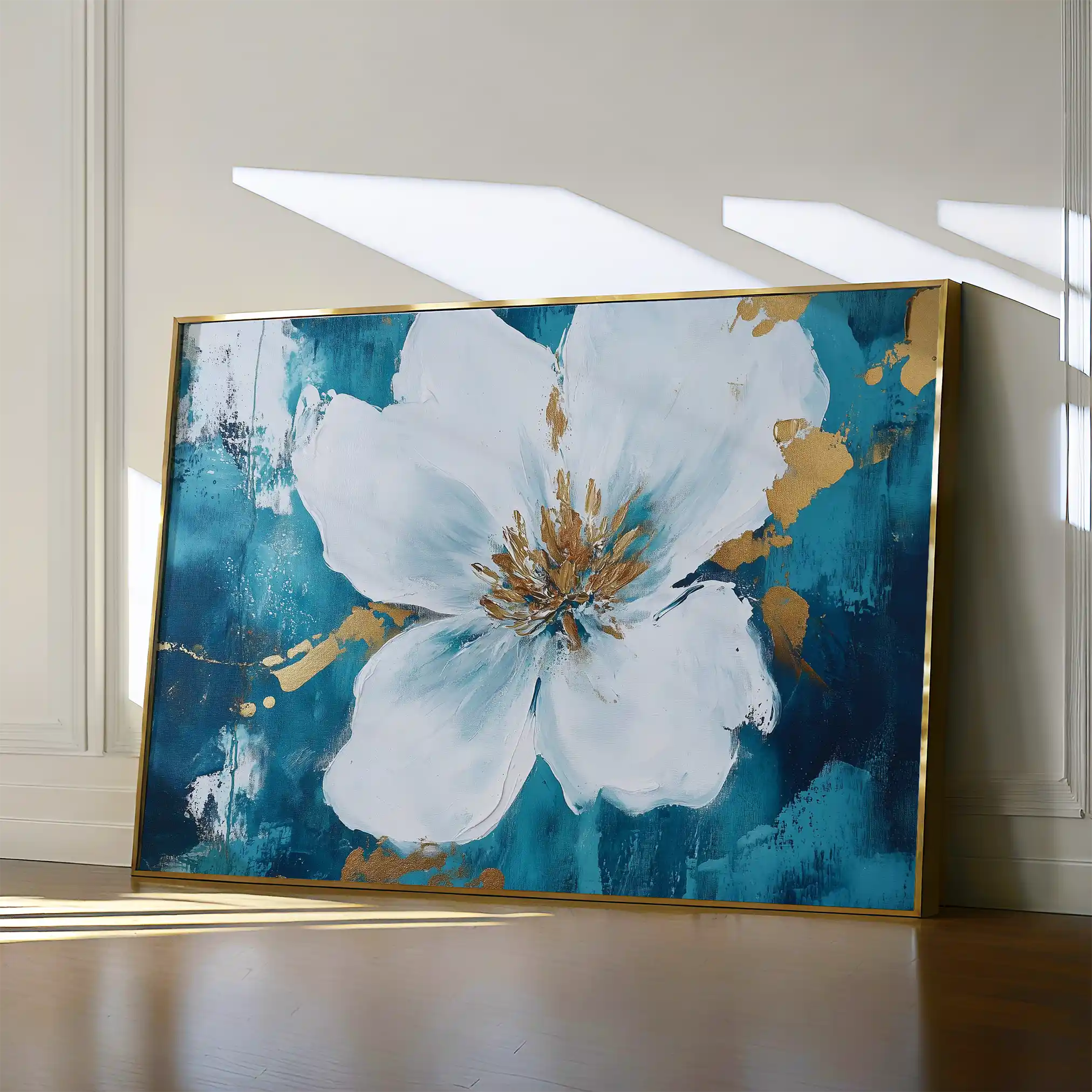 Floral Canvas Wall Art WAD750-F 90 x 60 cm / Stretched on hidden frame