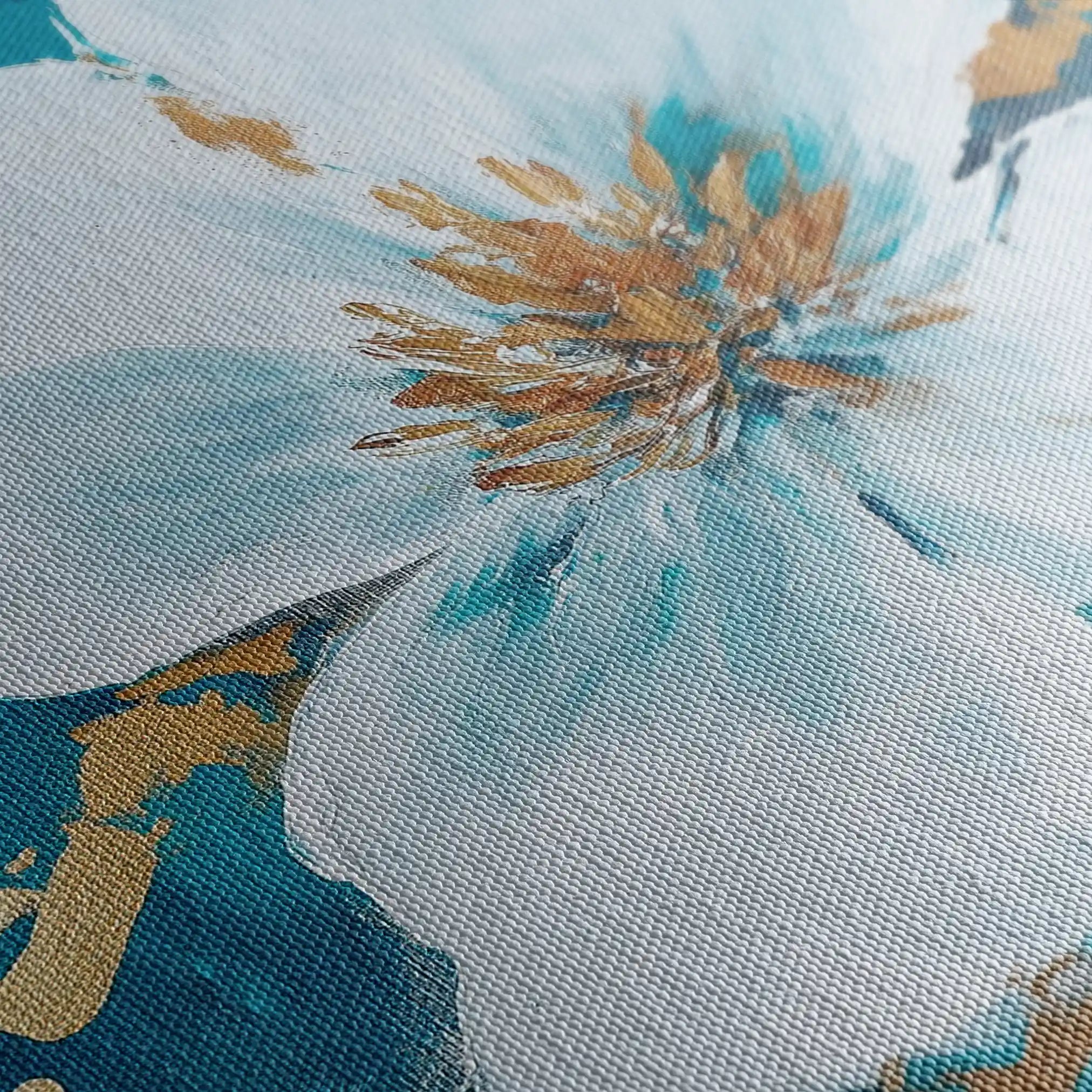 Floral Canvas Wall Art WAD750-F 90 x 60 cm / Stretched on hidden frame