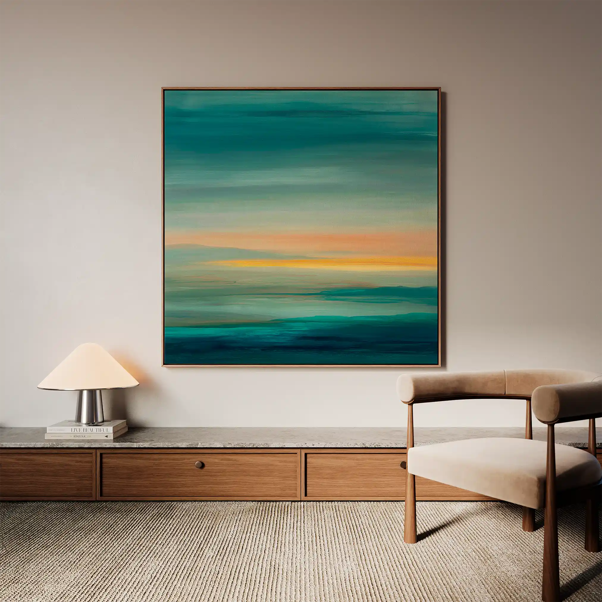 Abstract 751 Canvas Art 60 x 60 cm / Stretched on hidden frame