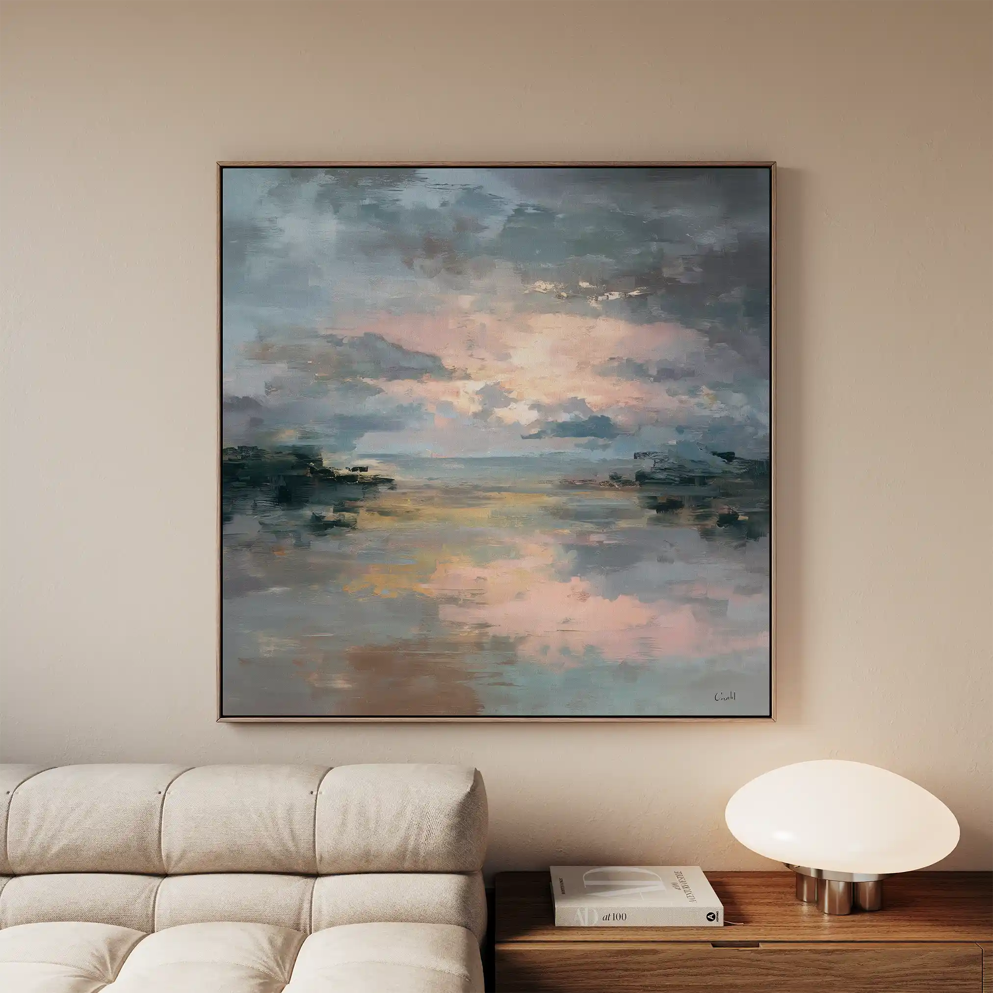 Abstract 753 Canvas Art 60 x 60 cm / Stretched on hidden frame