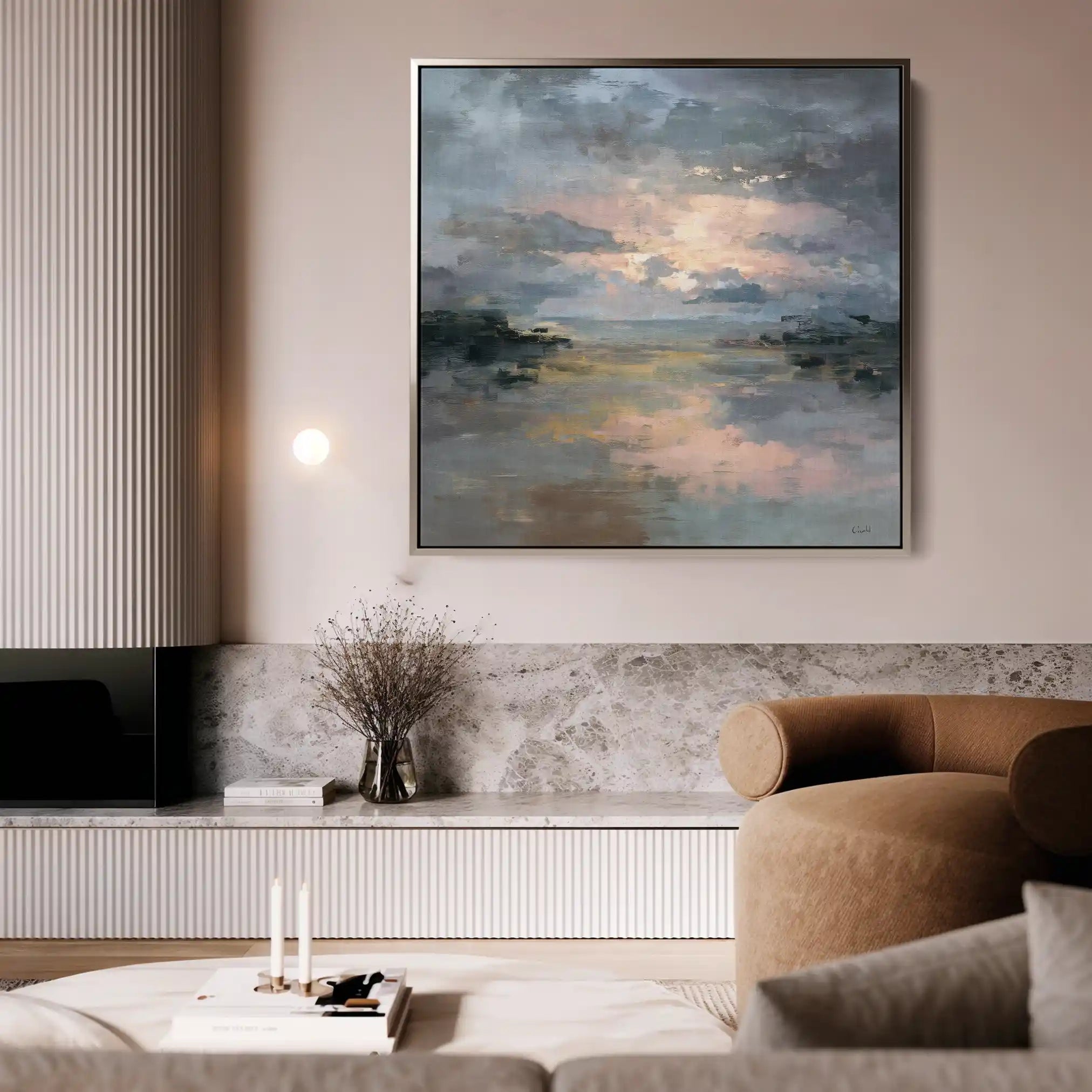 Abstract 753 Canvas Art 60 x 60 cm / Stretched on hidden frame