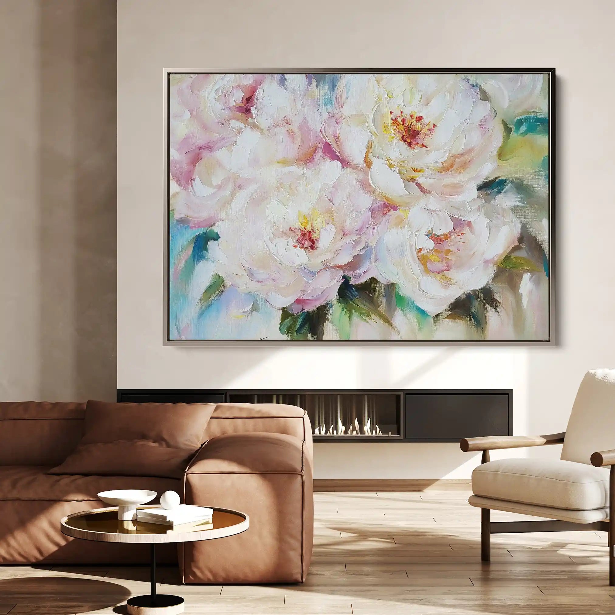Floral Canvas Wall Art WAD753-F 90 x 60 cm / Stretched on hidden frame