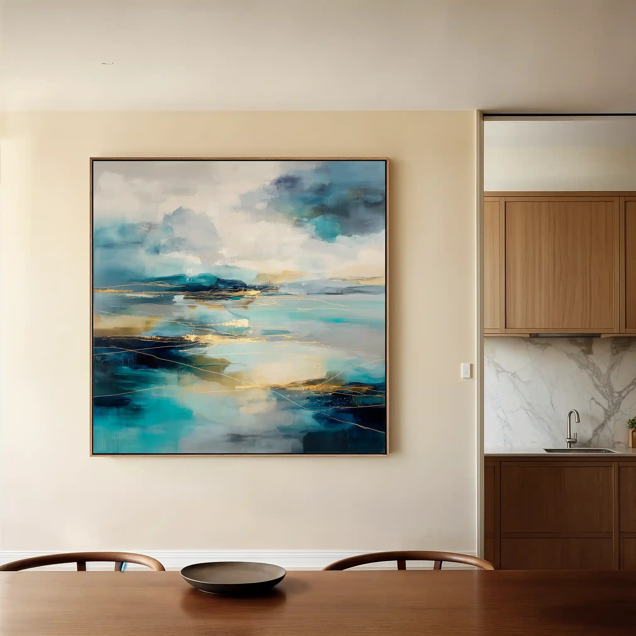 Abstract 754 Canvas Art 60 x 60 cm / Stretched on hidden frame