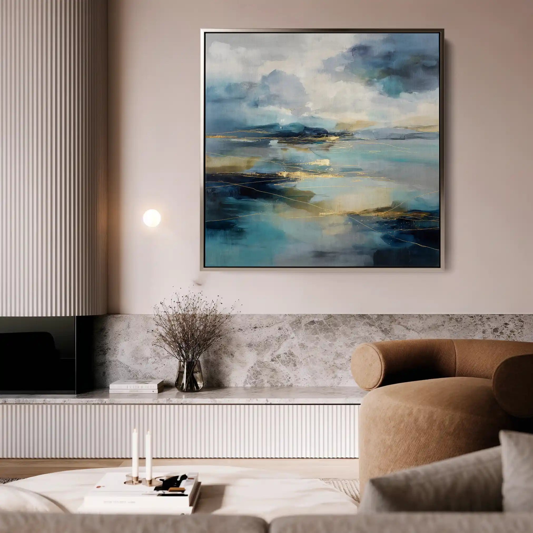 Abstract 754 Canvas Art 60 x 60 cm / Stretched on hidden frame