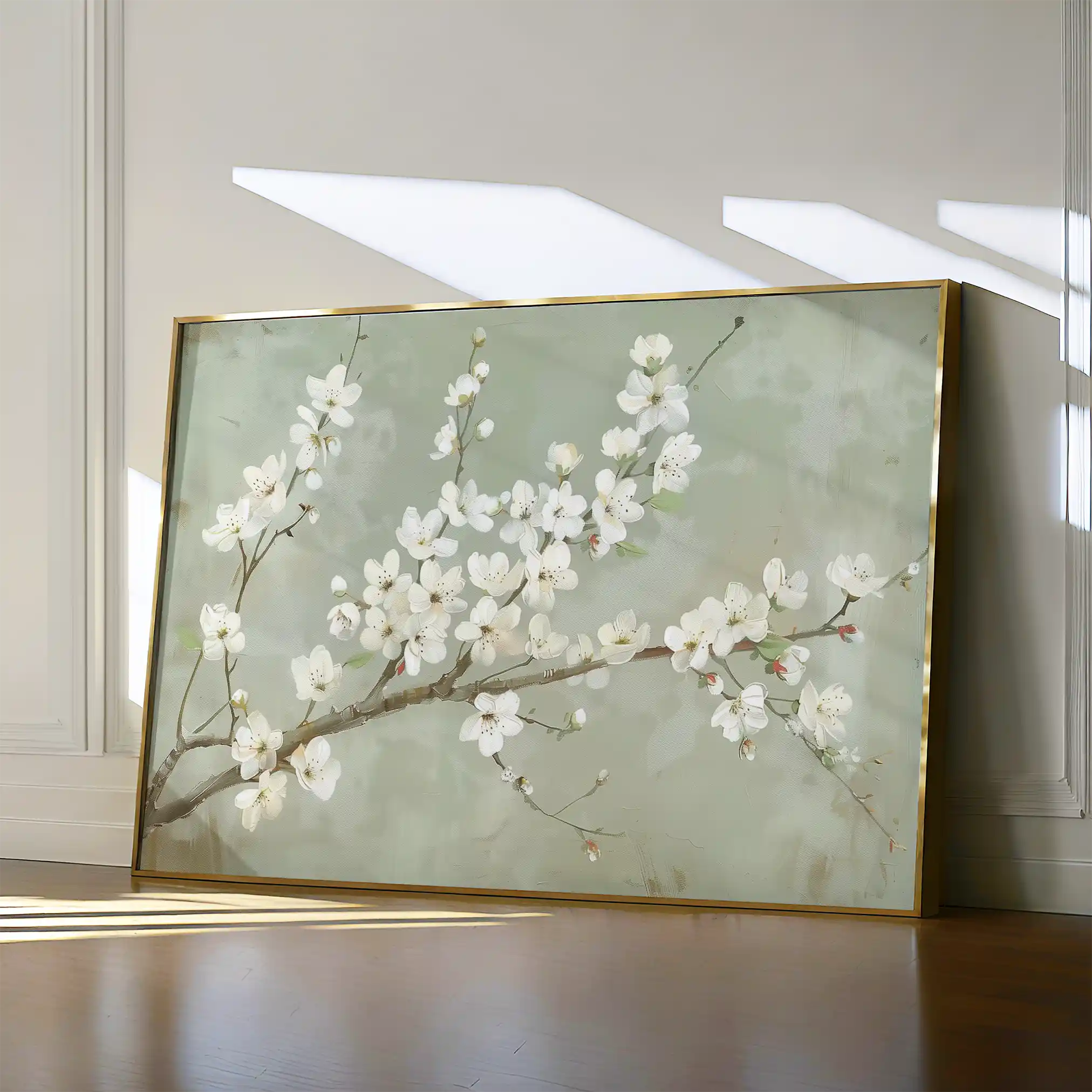 Floral Canvas Wall Art WAD755-F 90 x 60 cm / Stretched on hidden frame