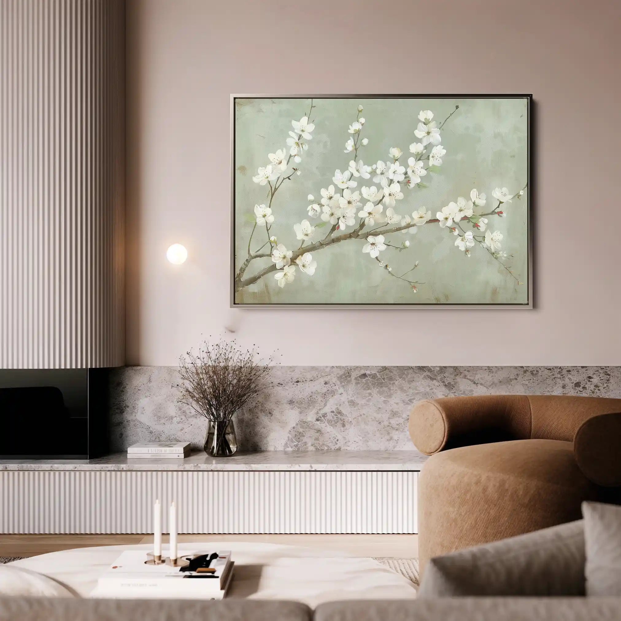 Floral Canvas Wall Art WAD755-F 90 x 60 cm / Stretched on hidden frame