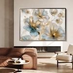 Floral Canvas Wall Art WAD757-F 90 x 60 cm / Stretched on hidden frame