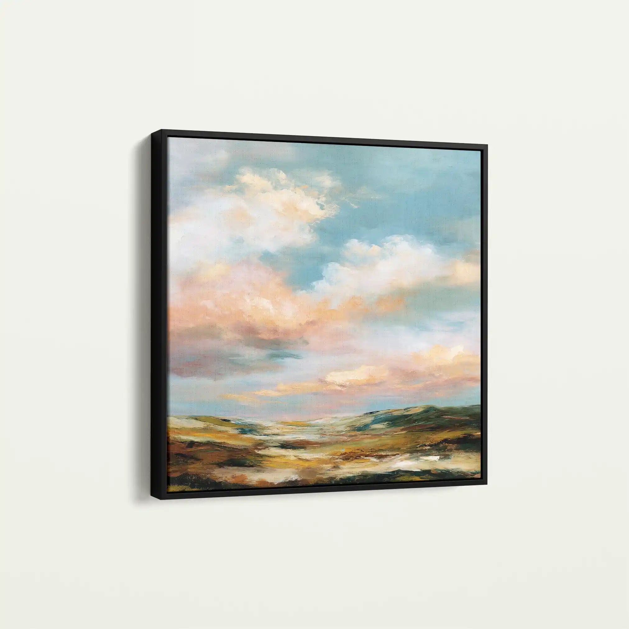 Abstract Canvas Wall Art WAD758-A 80 x 80 cm / Stretched on hidden frame