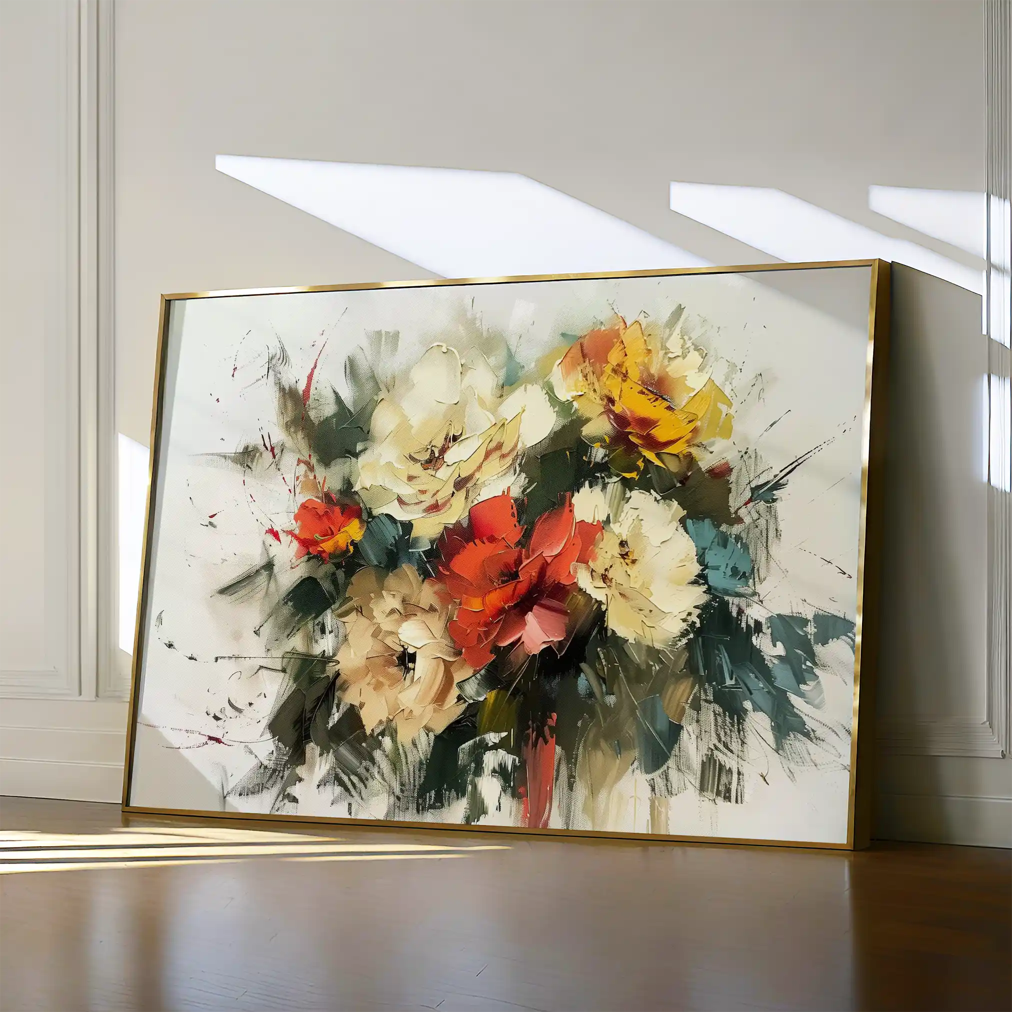 Floral Canvas Wall Art WAD759-F 90 x 60 cm / Stretched on hidden frame