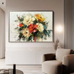 Floral Canvas Wall Art WAD759-F 90 x 60 cm / Stretched on hidden frame