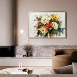 Floral Canvas Wall Art WAD759-F 90 x 60 cm / Stretched on hidden frame