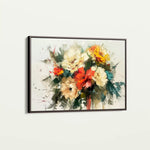 Floral Canvas Wall Art WAD759-F 90 x 60 cm / Stretched on hidden frame