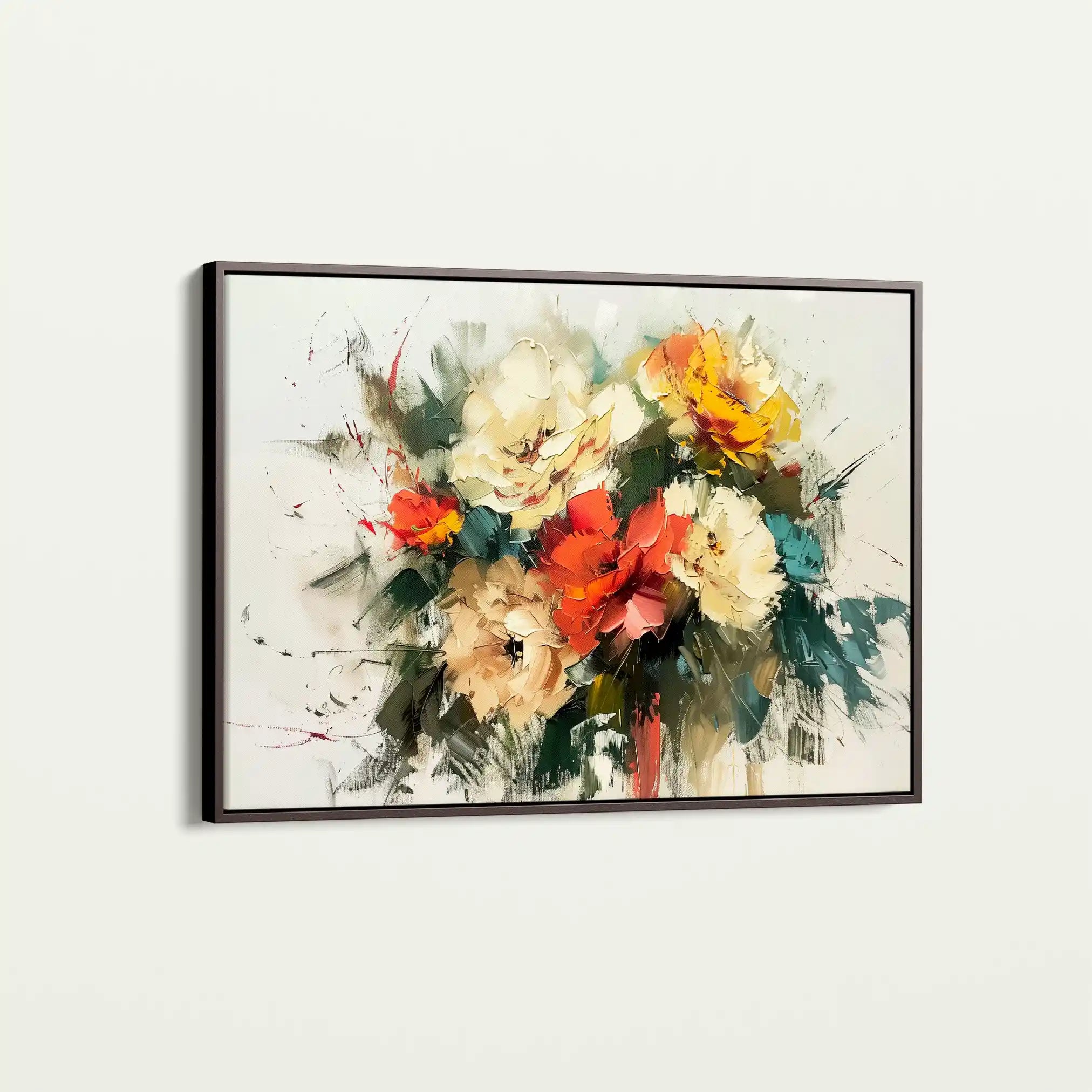 Floral Canvas Wall Art WAD759-F 90 x 60 cm / Stretched on hidden frame