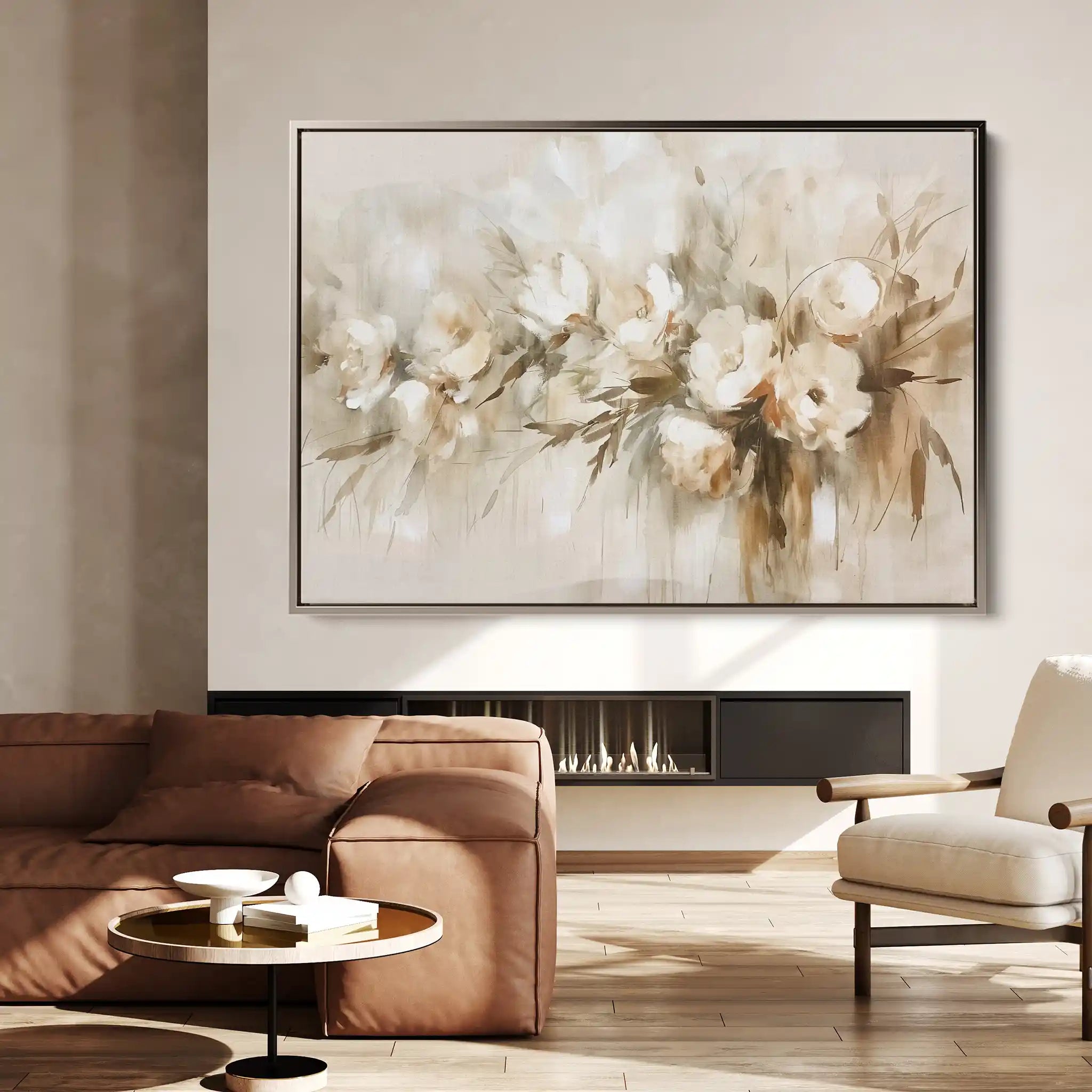 Floral Canvas Wall Art WAD760-F 90 x 60 cm / Stretched on hidden frame