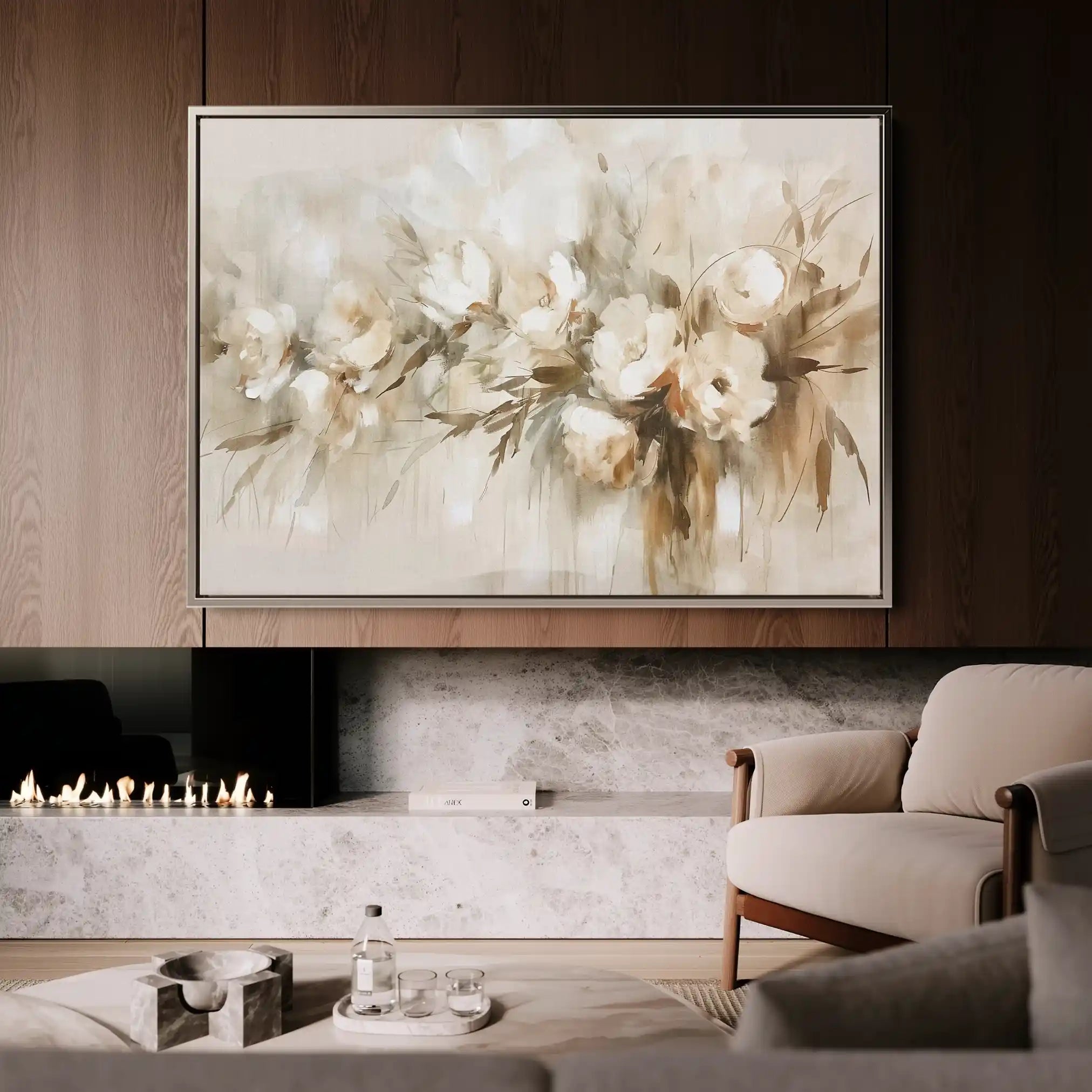Floral Canvas Wall Art WAD760-F 90 x 60 cm / Stretched on hidden frame