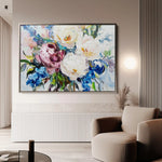 Floral Canvas Wall Art WAD761-F 90 x 60 cm / Stretched on hidden frame