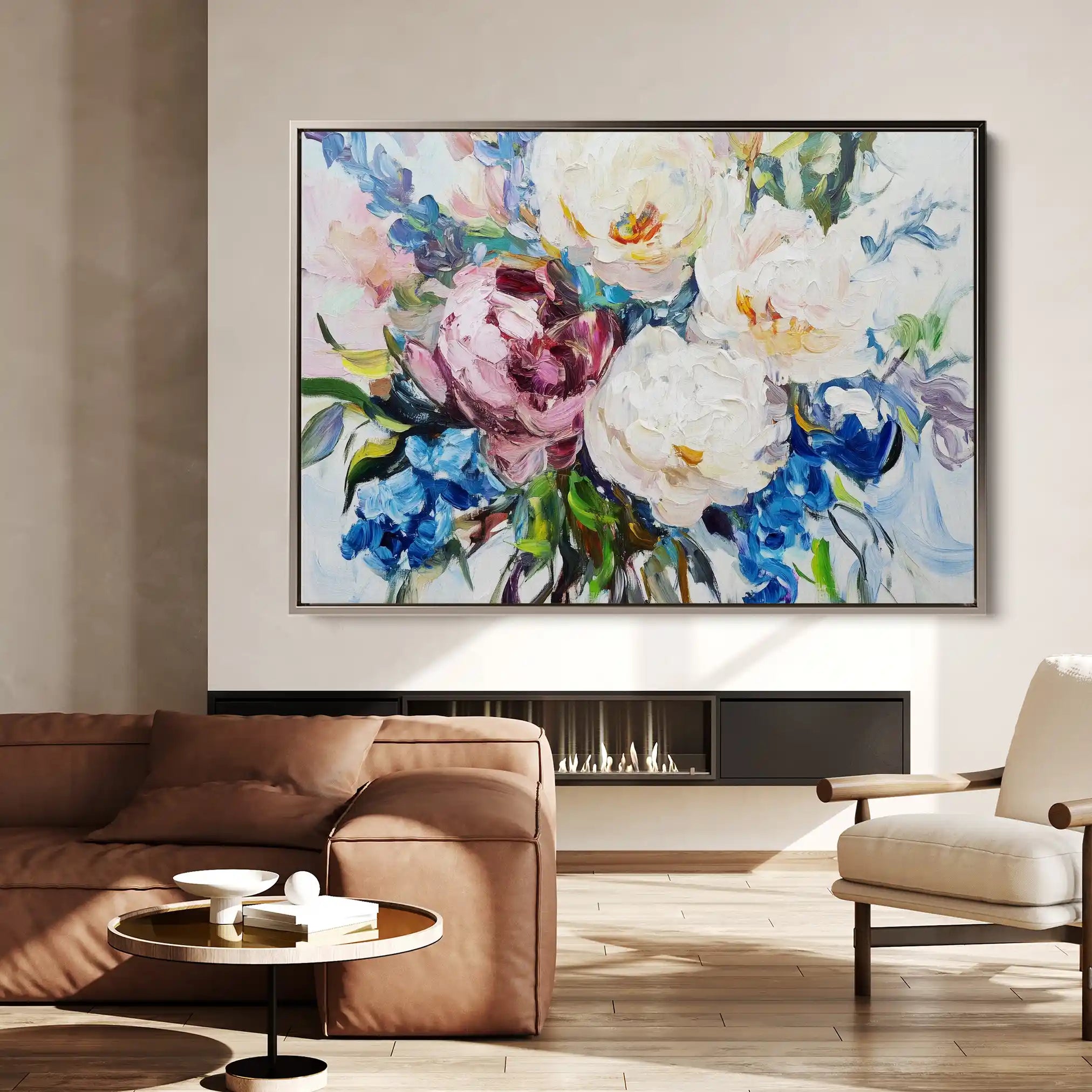 Floral Canvas Wall Art WAD761-F 90 x 60 cm / Stretched on hidden frame