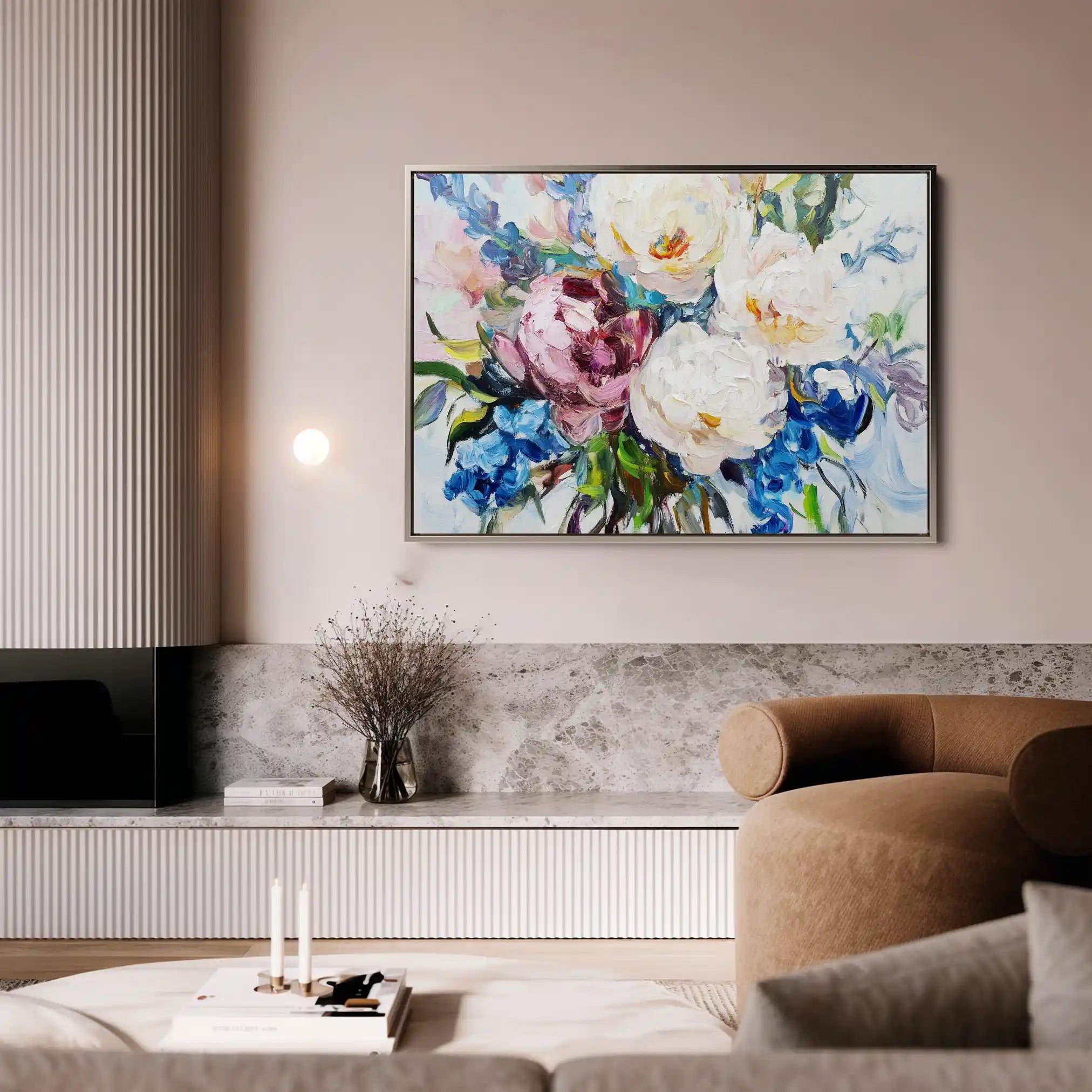 Floral Canvas Wall Art WAD761-F 90 x 60 cm / Stretched on hidden frame