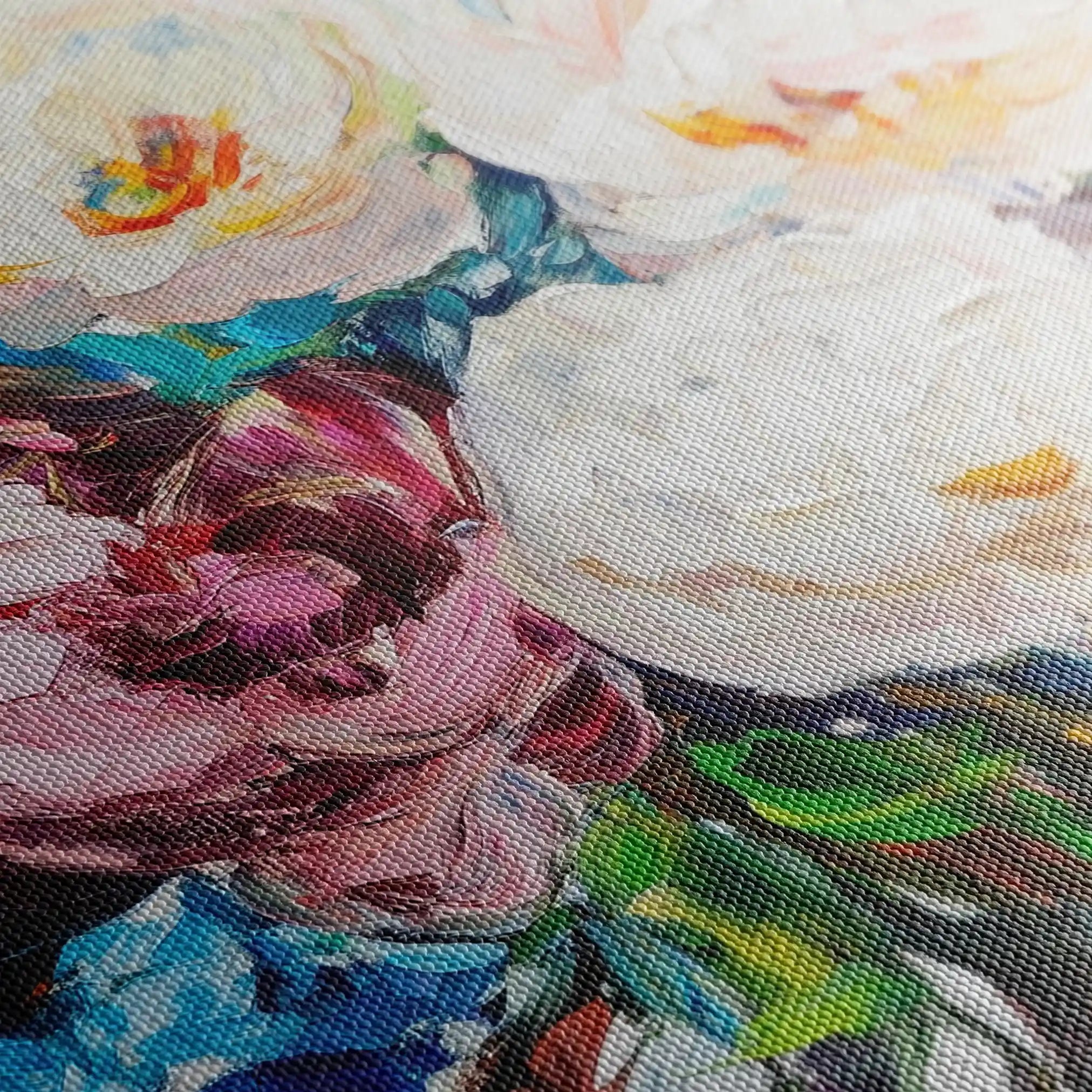 Floral Canvas Wall Art WAD761-F 90 x 60 cm / Stretched on hidden frame