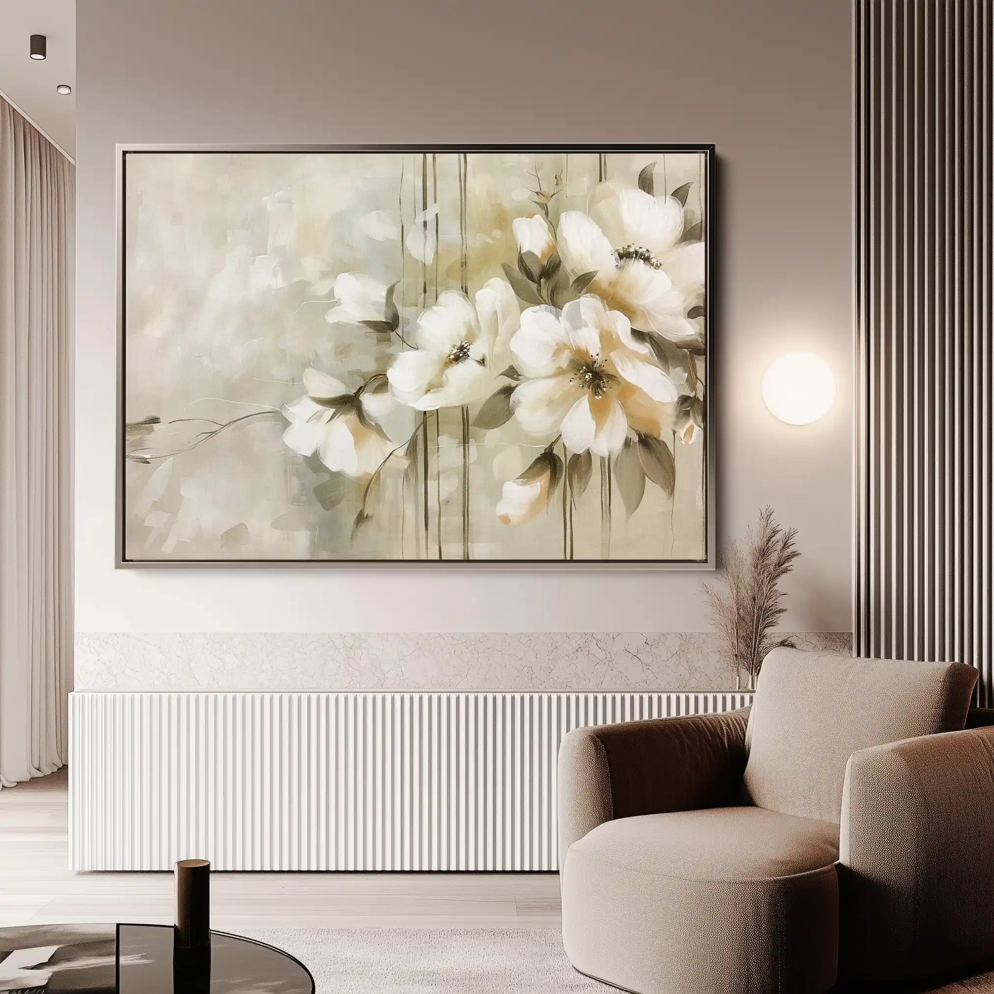 Floral Canvas Wall Art WAD762-F 90 x 60 cm / Stretched on hidden frame