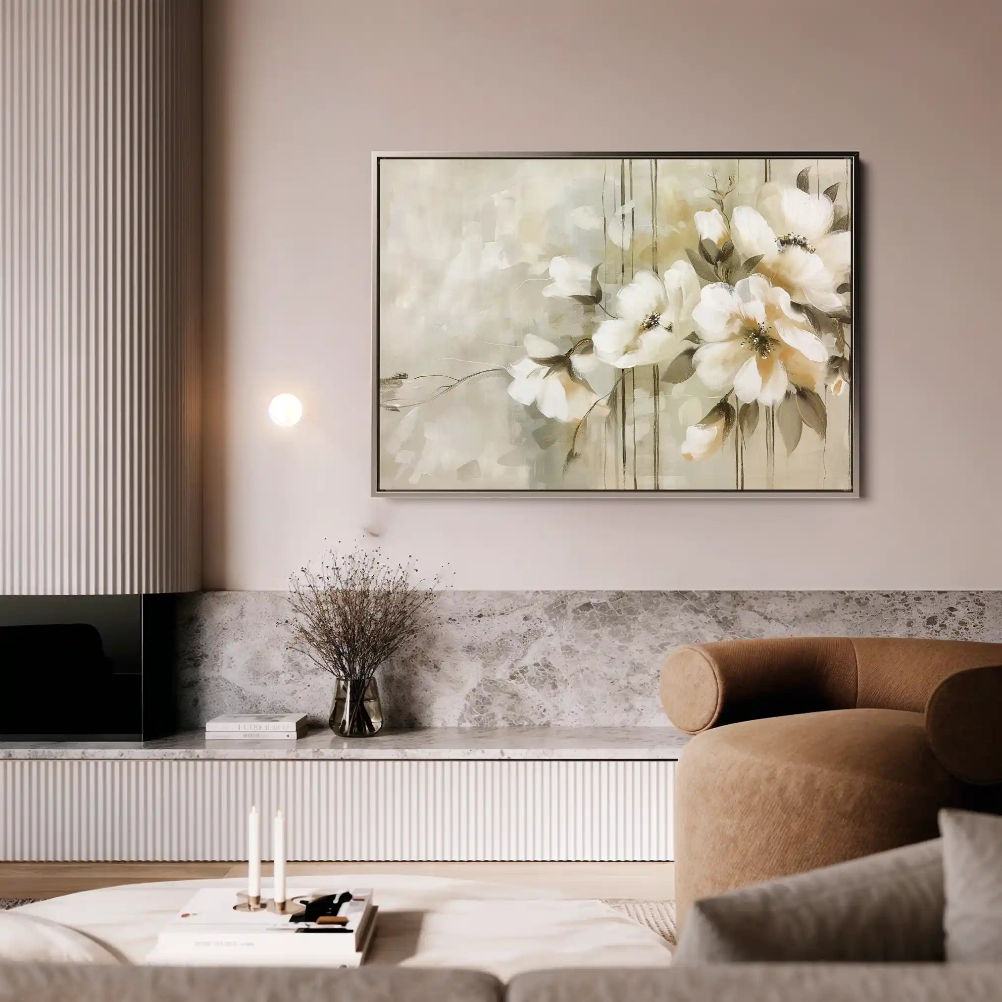 Floral Canvas Wall Art WAD762-F 90 x 60 cm / Stretched on hidden frame