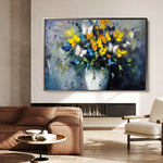Floral Canvas Wall Art WAD763-F 90 x 60 cm / Stretched on hidden frame