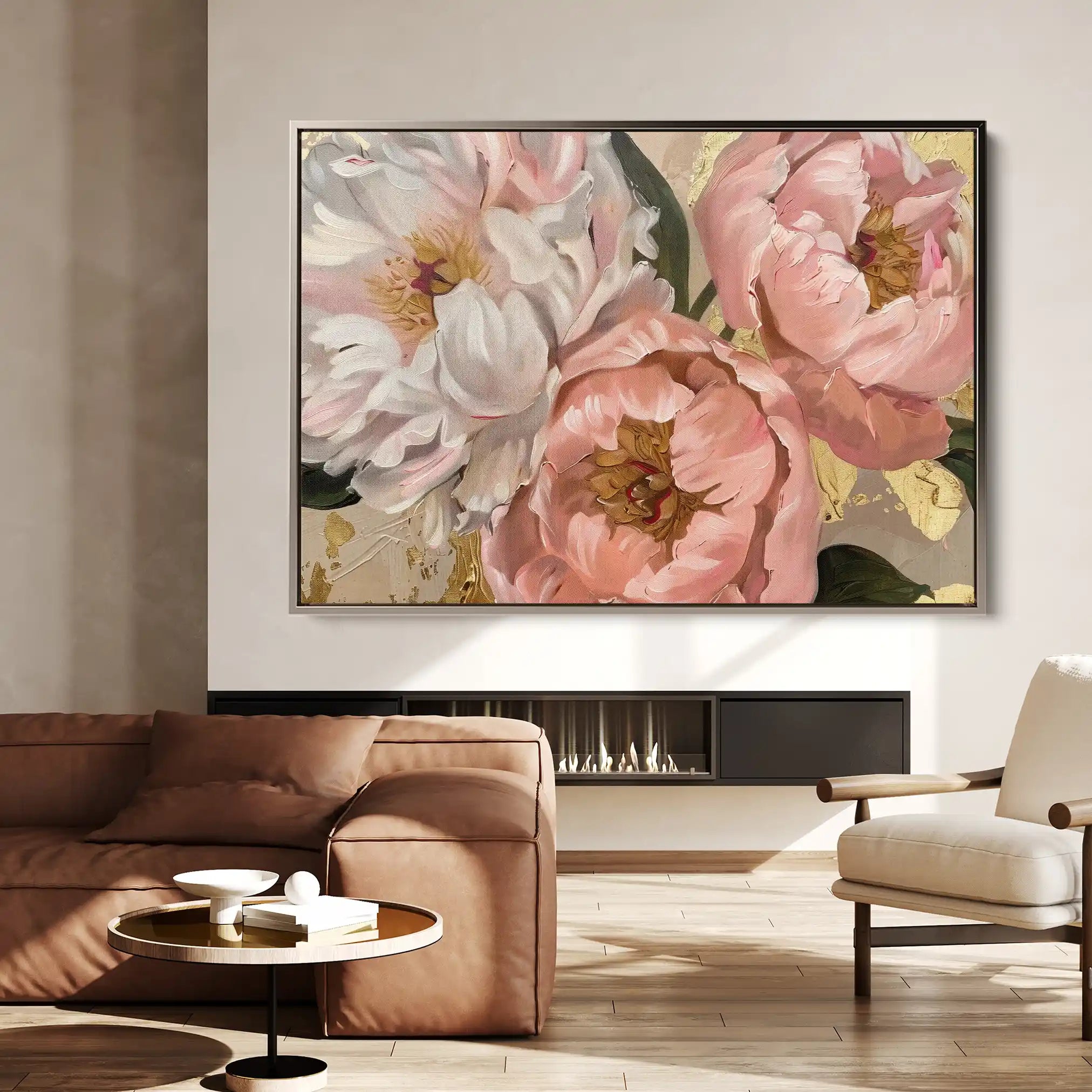 Floral Canvas Wall Art WAD764-F 90 x 60 cm / Stretched on hidden frame