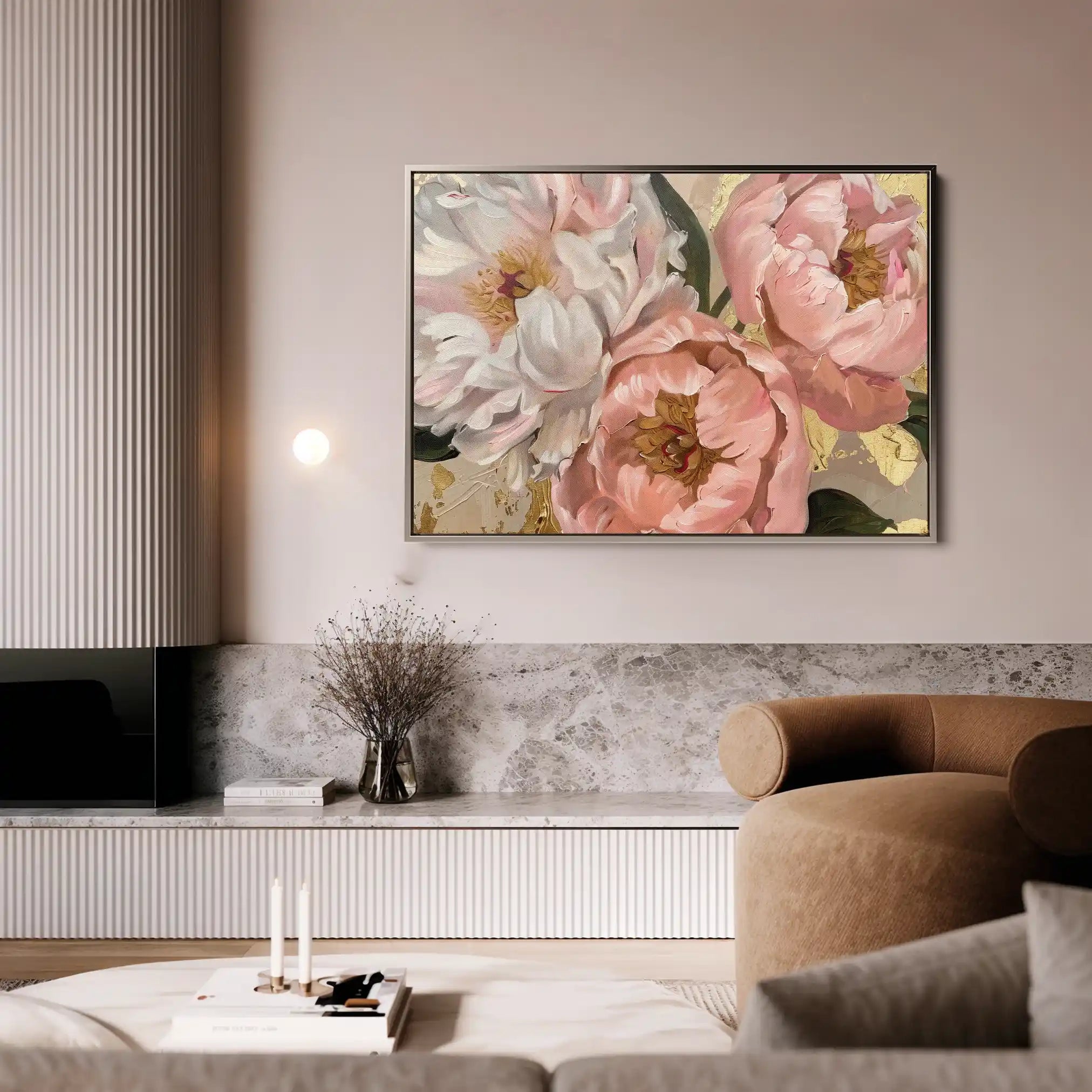 Floral Canvas Wall Art WAD764-F 90 x 60 cm / Stretched on hidden frame