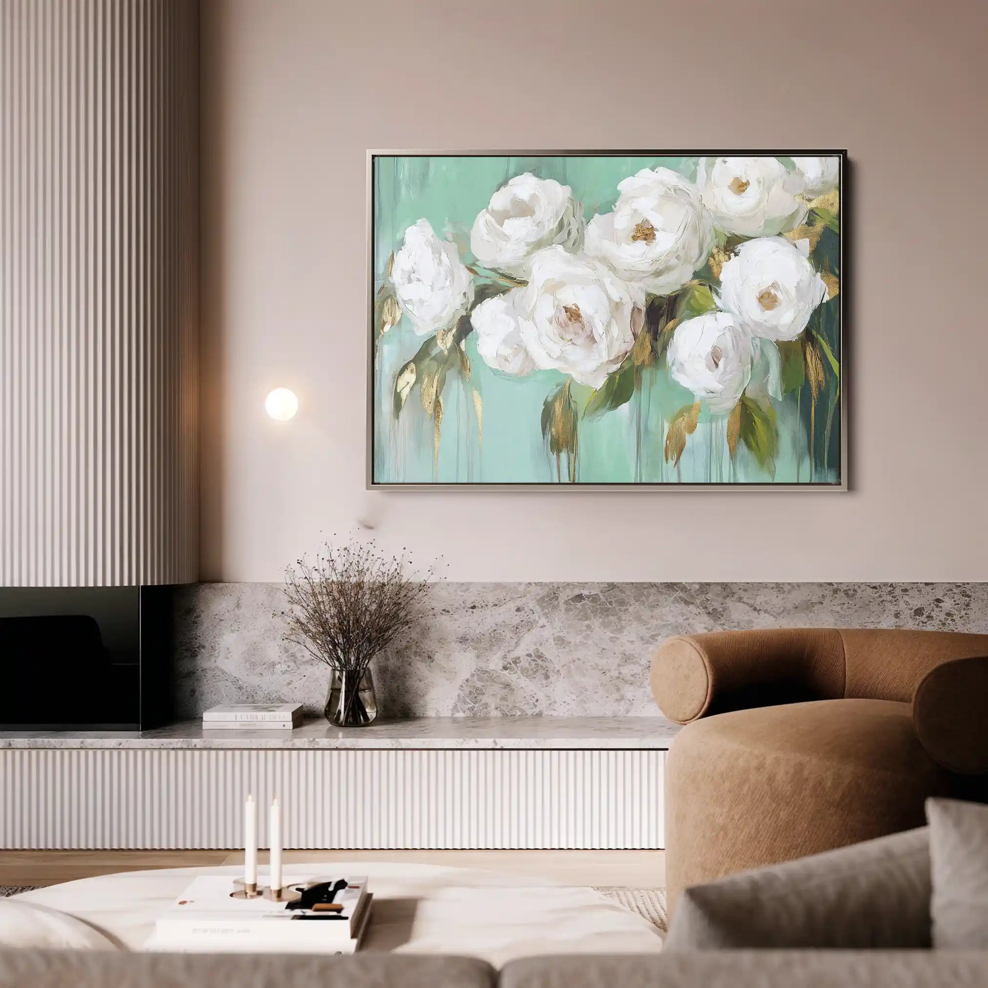 Floral Canvas Wall Art WAD765-F 90 x 60 cm / Stretched on hidden frame