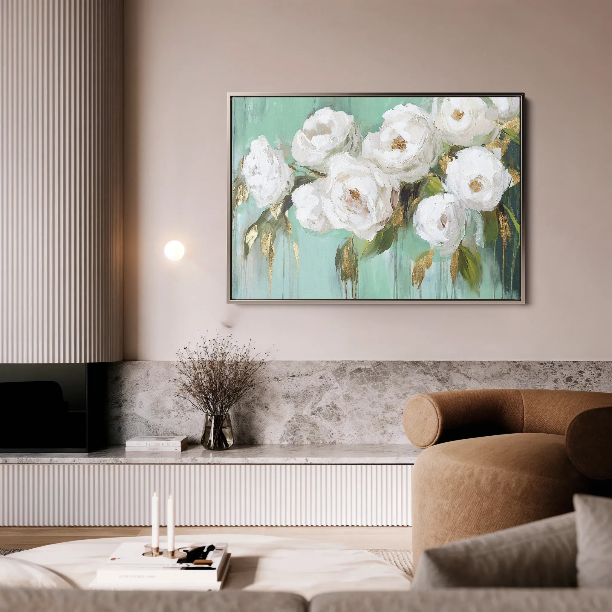 Floral Canvas Wall Art WAD765-F 90 x 60 cm / Stretched on hidden frame