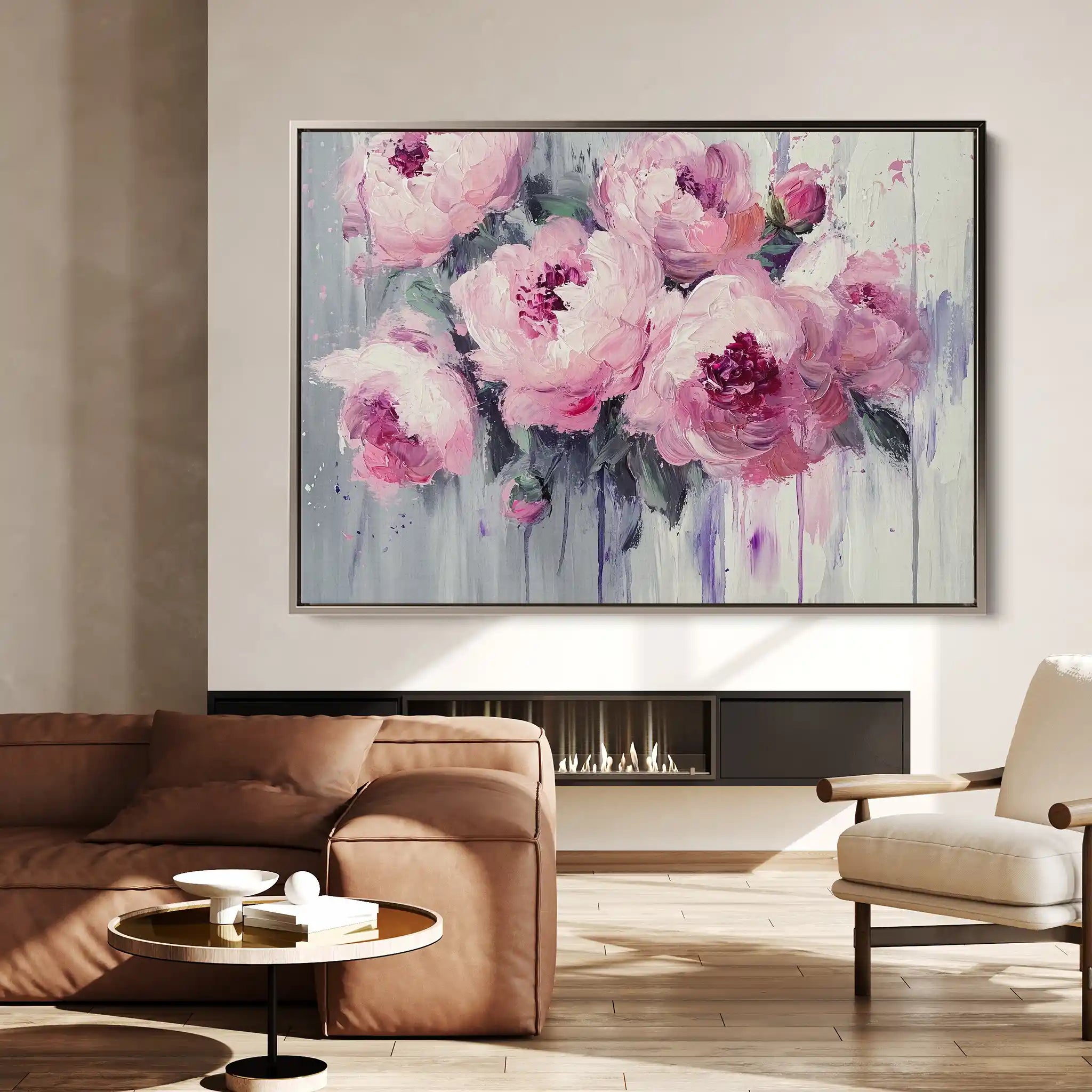Floral Canvas Wall Art WAD766-F 90 x 60 cm / Stretched on hidden frame