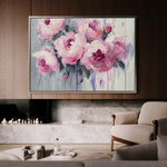 Floral Canvas Wall Art WAD766-F 90 x 60 cm / Stretched on hidden frame