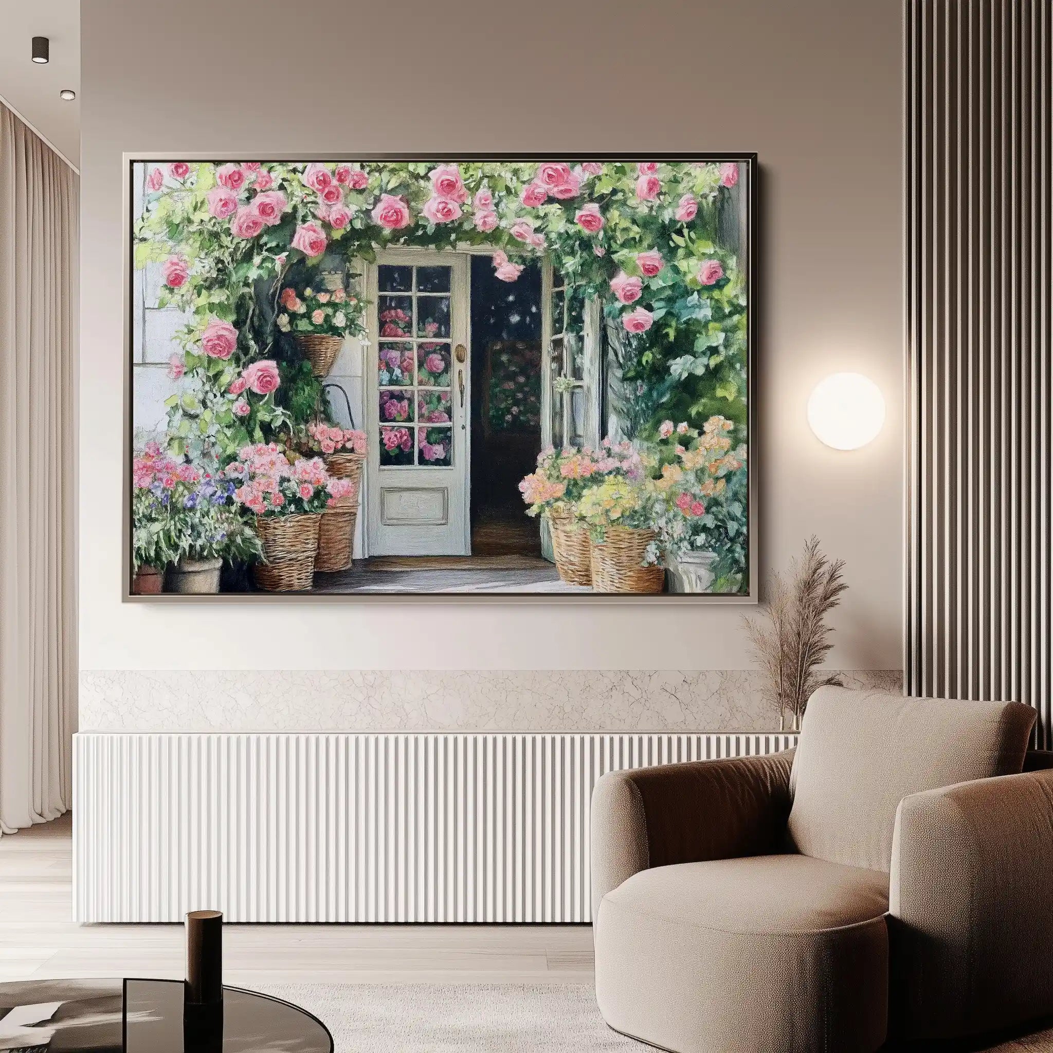 Floral Canvas Wall Art WAD767-F 90 x 60 cm / Stretched on hidden frame