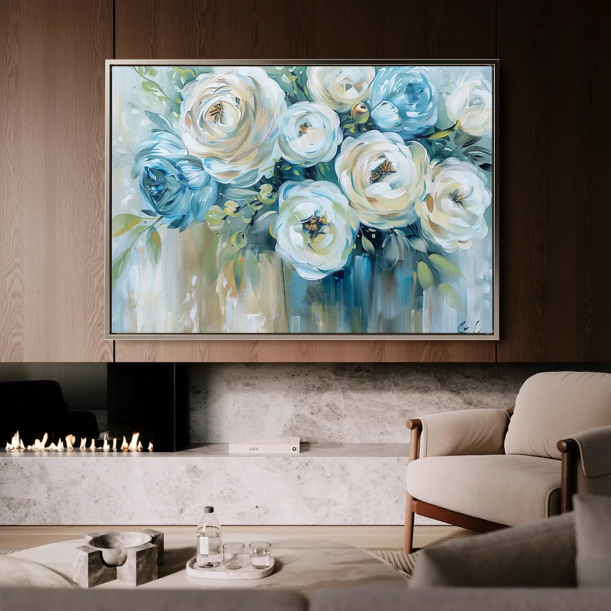 Floral Canvas Wall Art WAD769-F 90 x 60 cm / Stretched on hidden frame