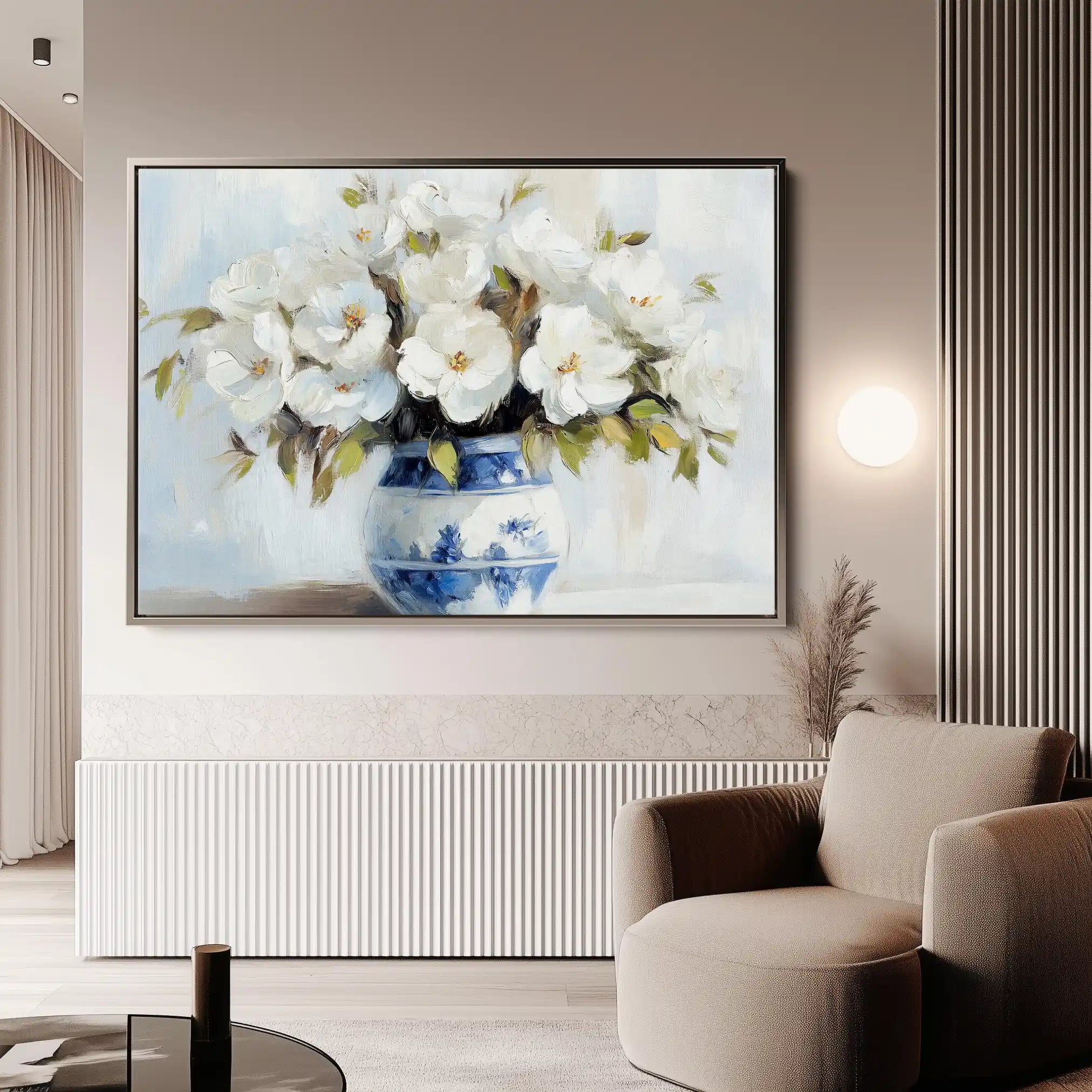 Floral Canvas Wall Art WAD771-F 90 x 60 cm / Stretched on hidden frame