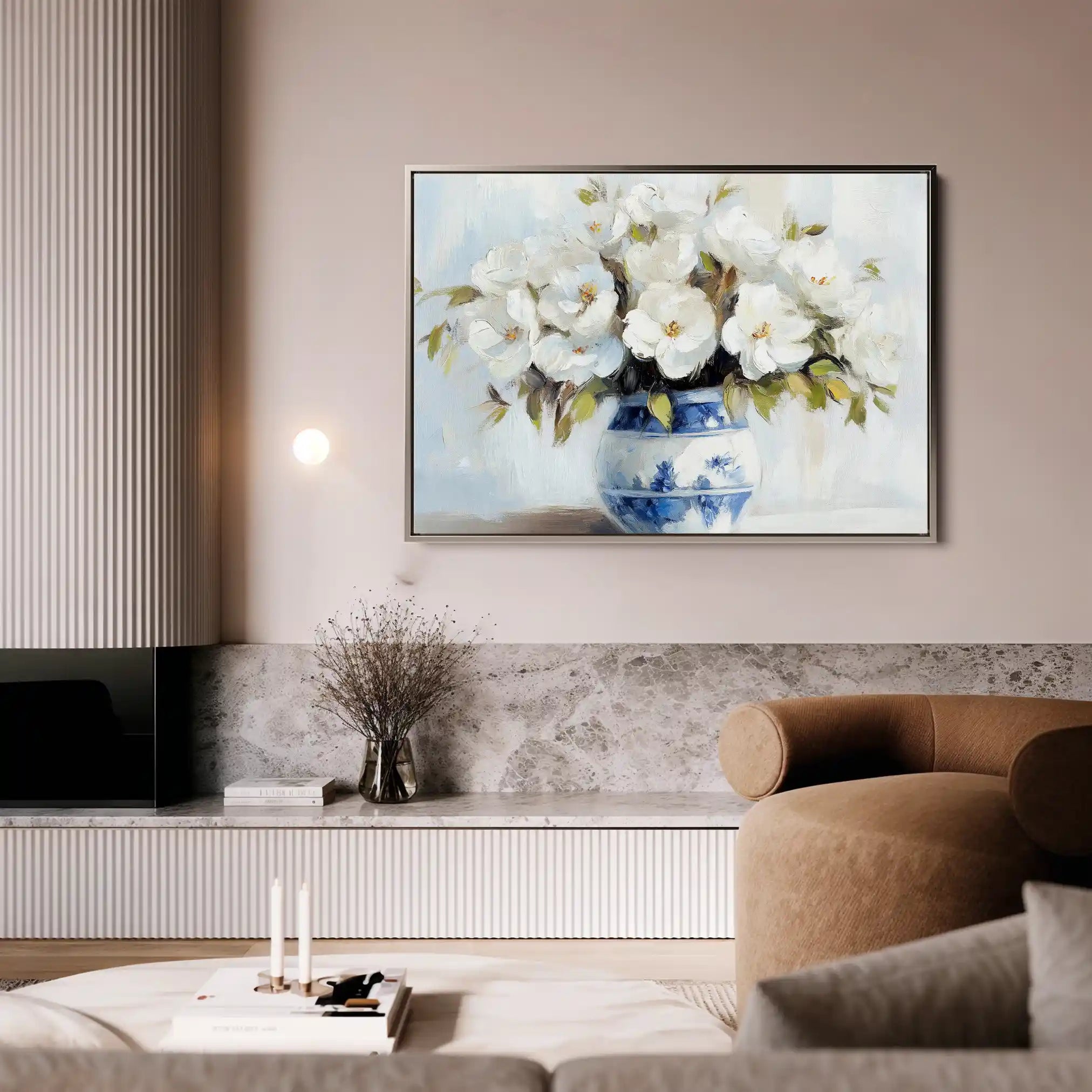 Floral Canvas Wall Art WAD771-F 90 x 60 cm / Stretched on hidden frame