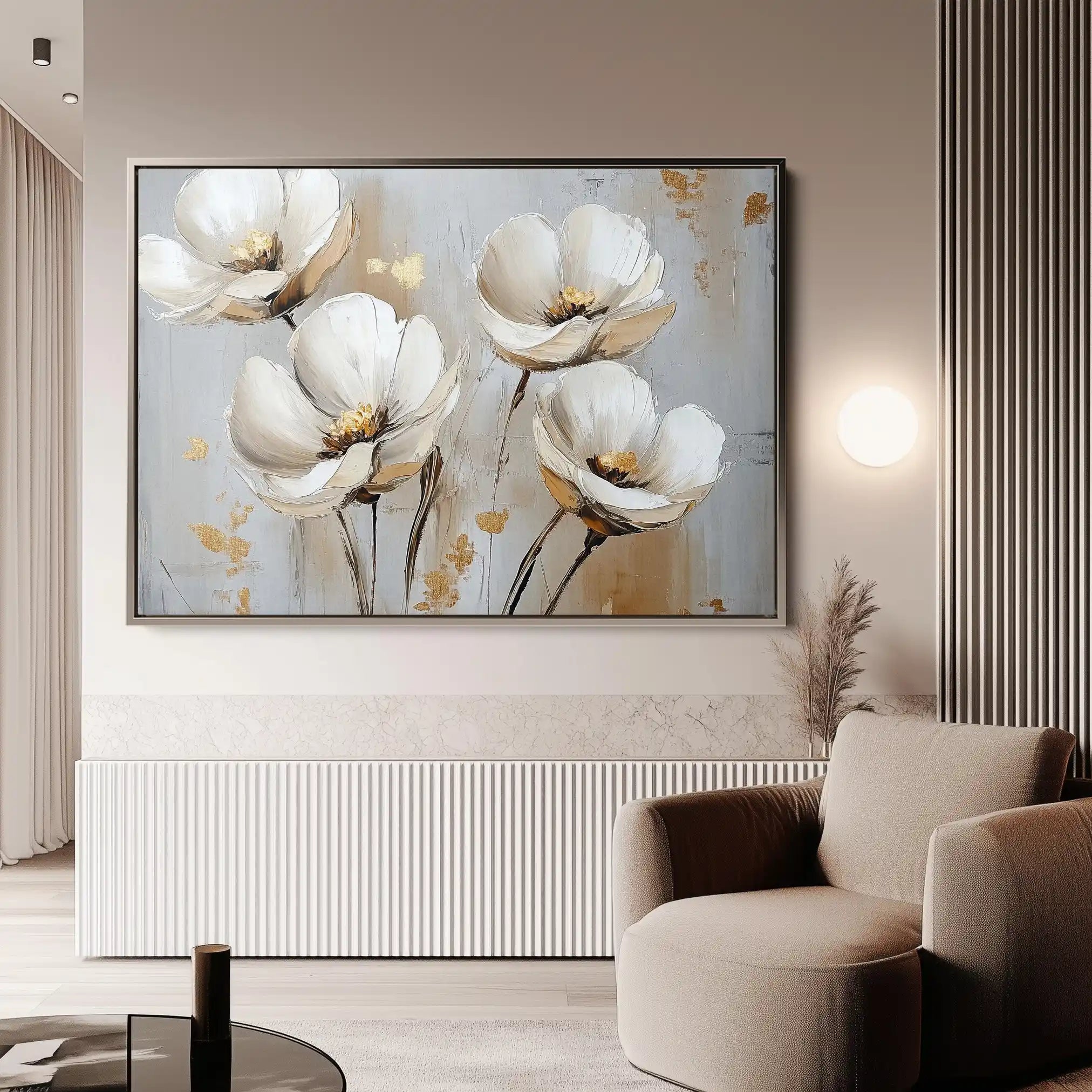 Floral Canvas Wall Art WAD772-F 90 x 60 cm / Stretched on hidden frame