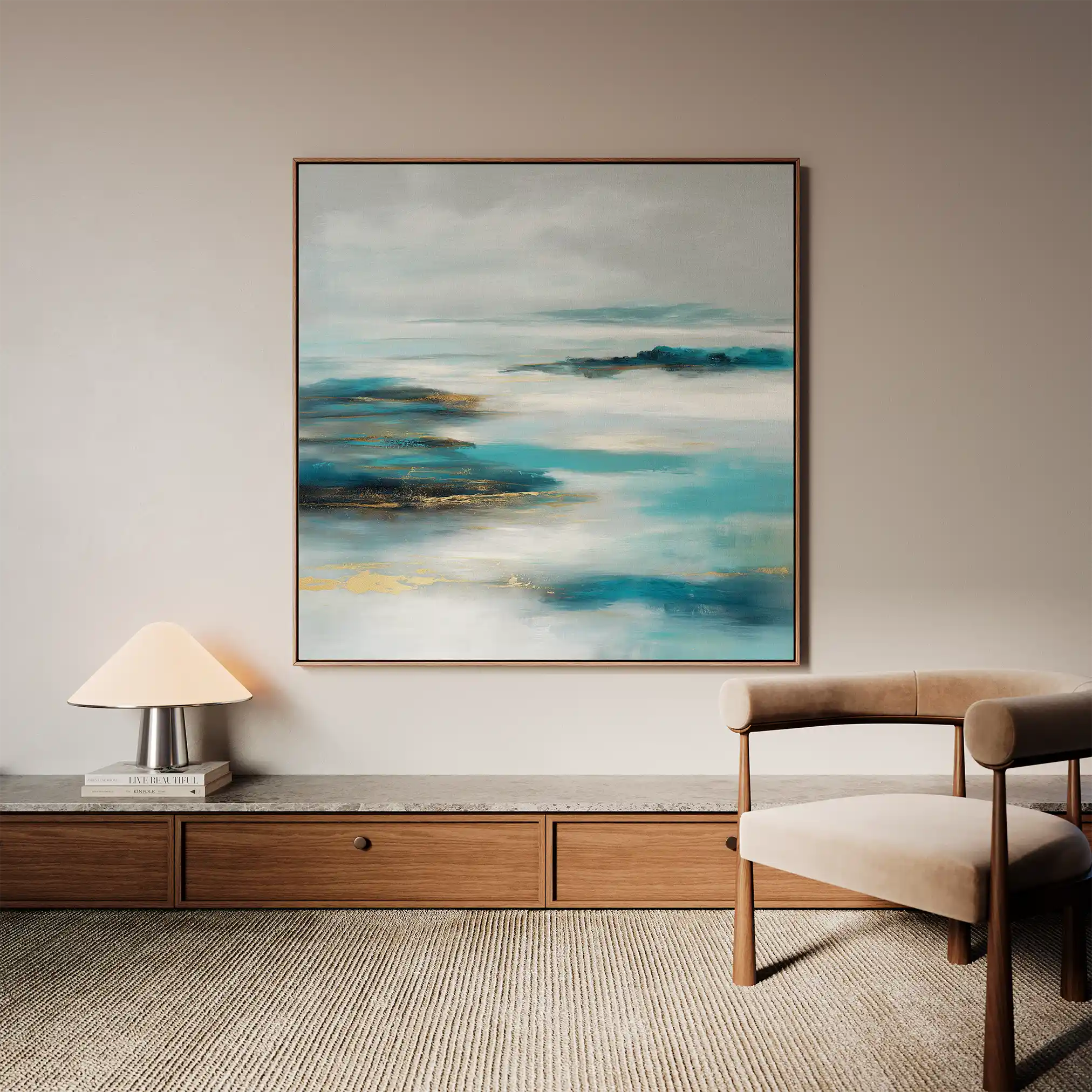 Abstract 773 Canvas Art 60 x 60 cm / Stretched on hidden frame