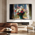 Floral Canvas Wall Art WAD775-F 90 x 60 cm / Stretched on hidden frame