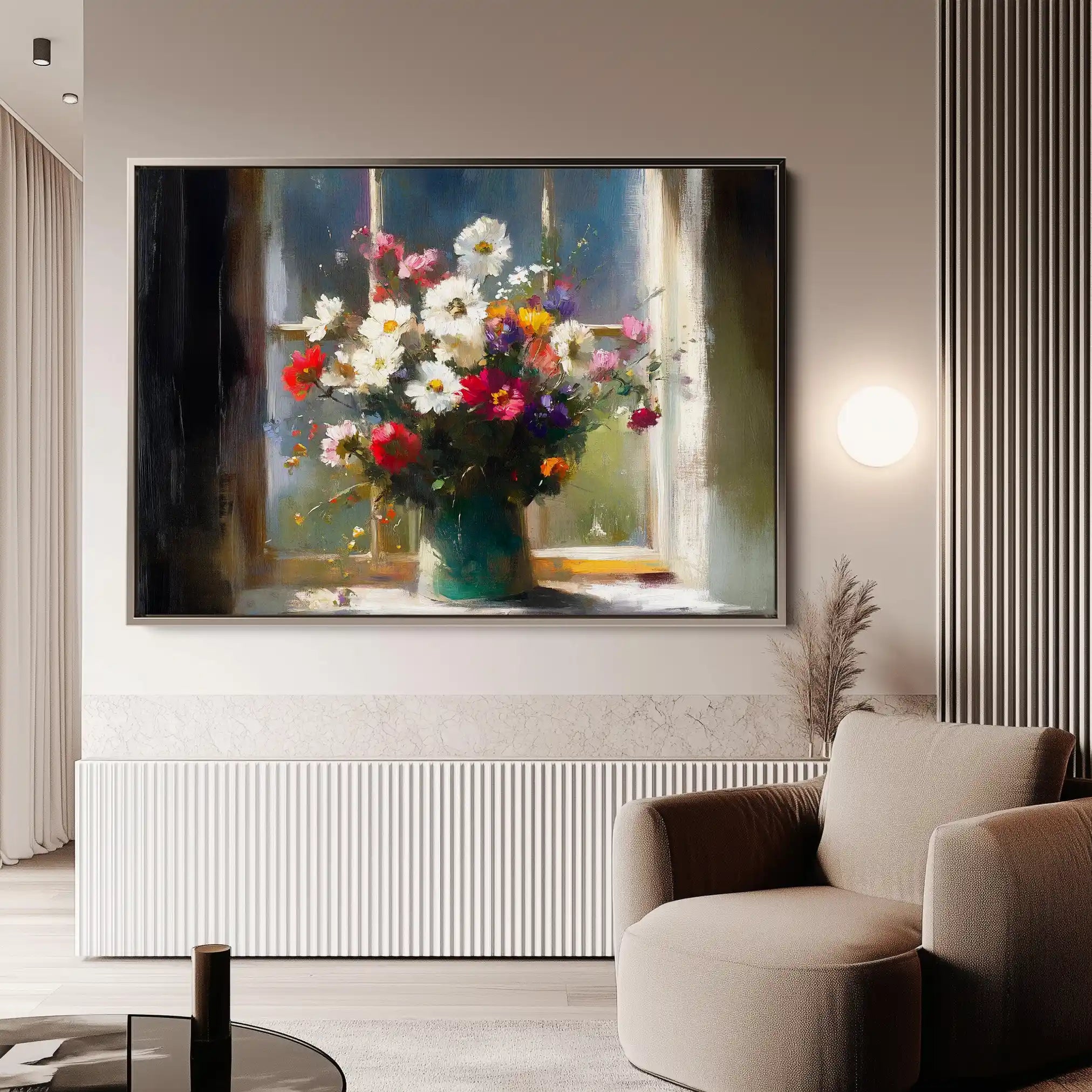 Floral Canvas Wall Art WAD775-F 90 x 60 cm / Stretched on hidden frame