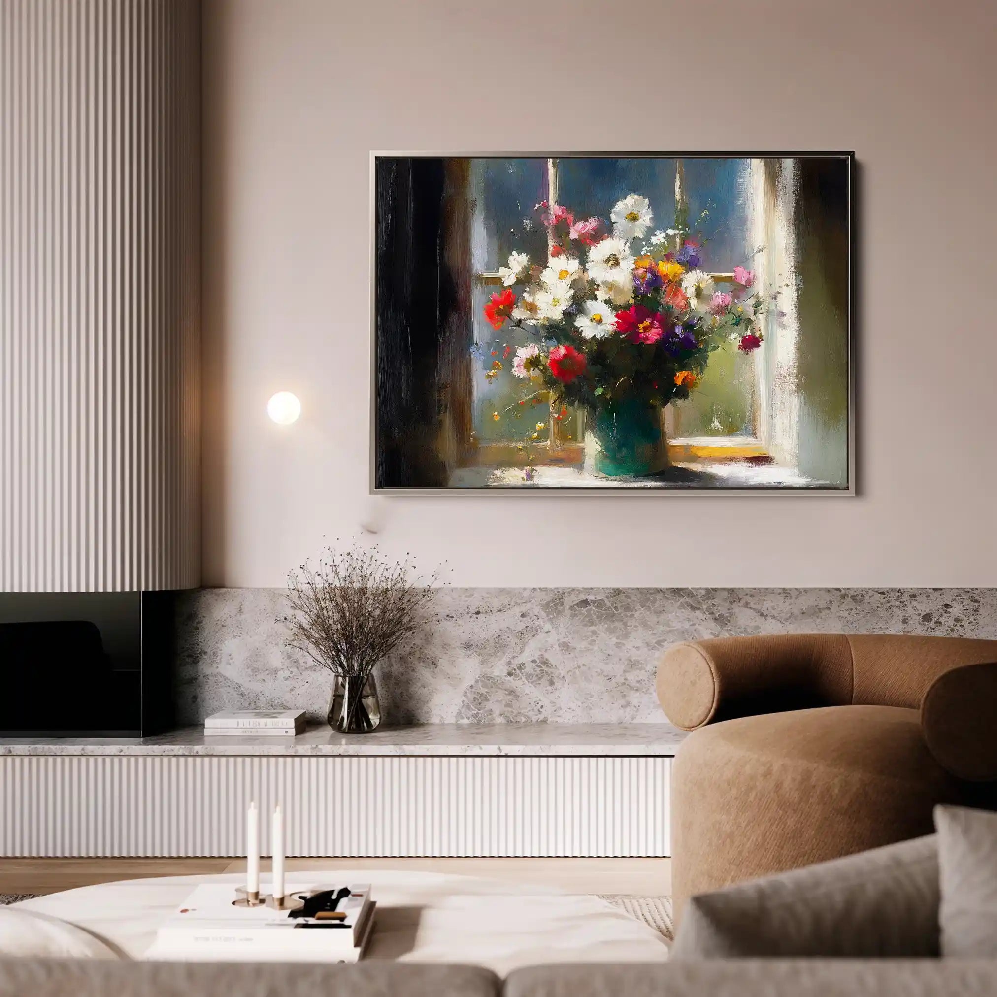 Floral Canvas Wall Art WAD775-F 90 x 60 cm / Stretched on hidden frame